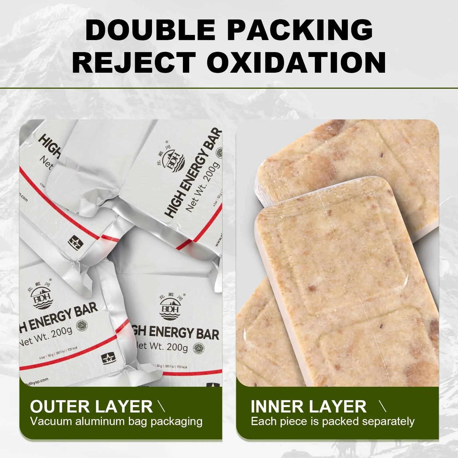 High Energy Ration Bars - Lightly Salted (2 Pack) - Image 4