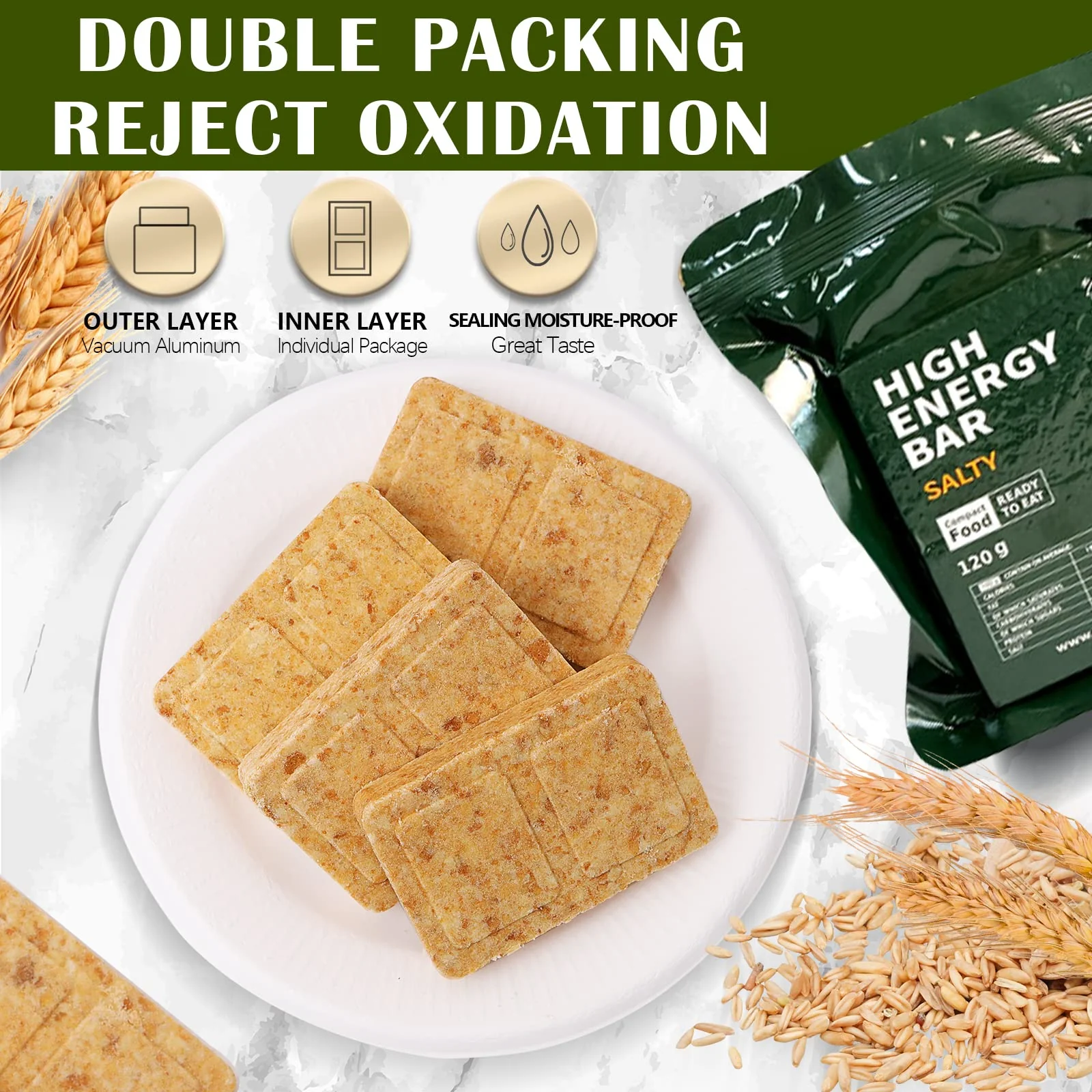 High Energy Ration Bars - Lightly Salted (2 Pack) - Image 7