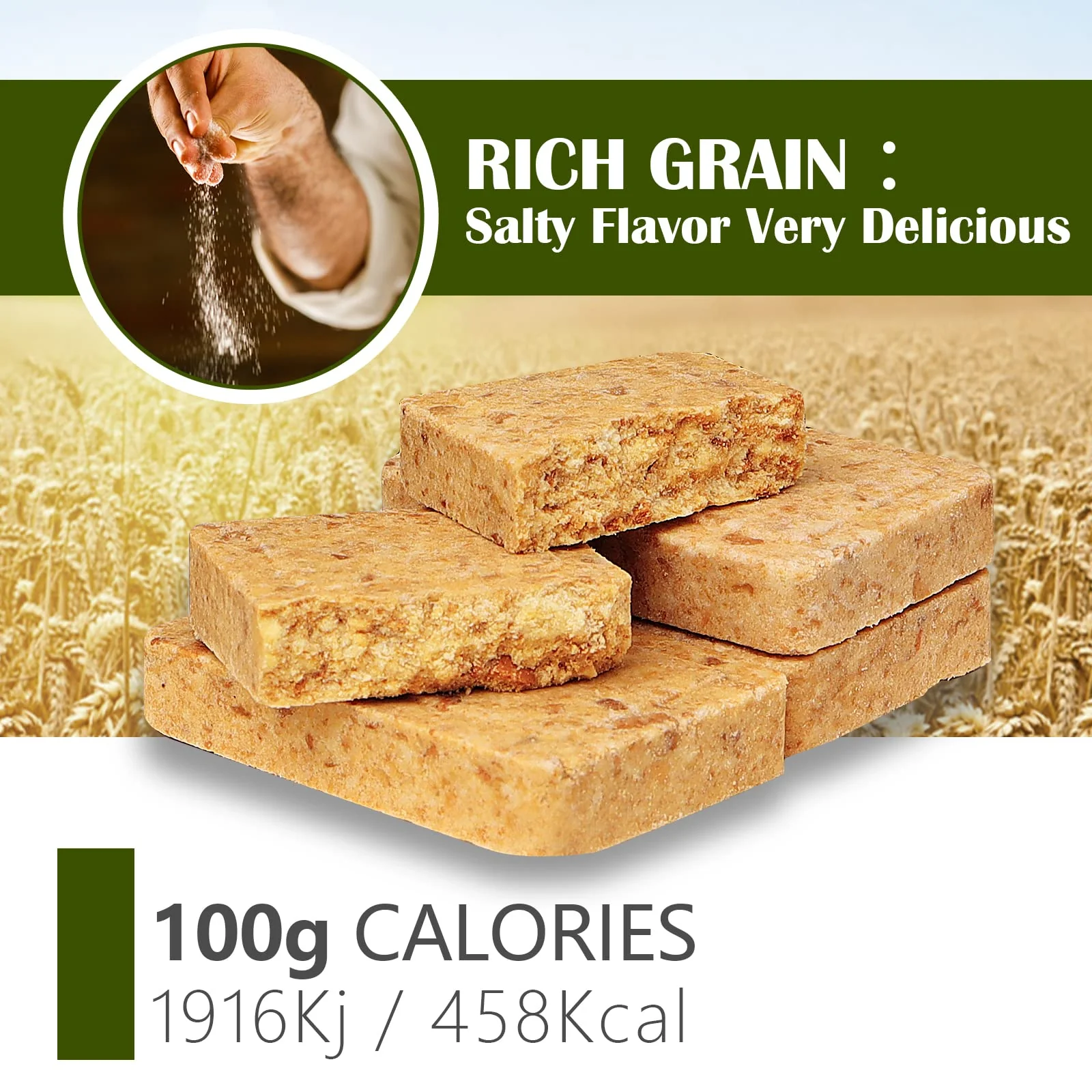 High Energy Ration Bars - Plain, Peanut and Lightly Salted (3 Pack) - Image 7