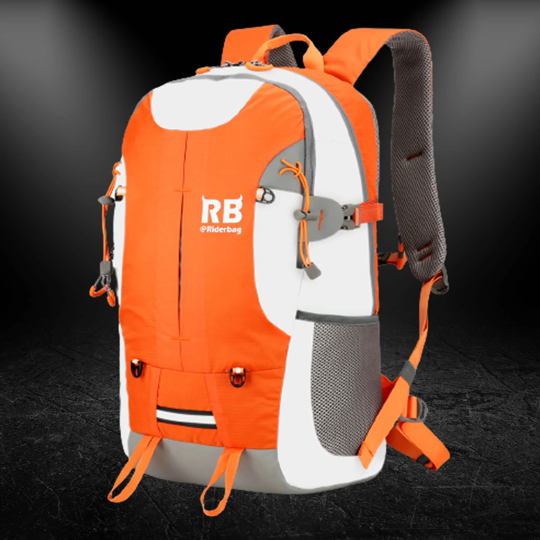 High Visibility Orange Reflective Commuter Bike Backpack |Riderbag Reflektor35 - Image 11