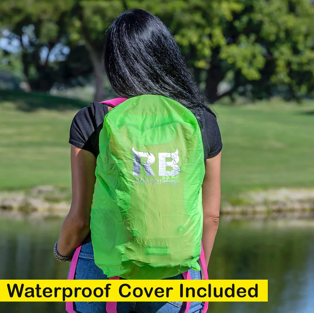 High Visibility Pink Reflective Commuter Bike Backpack | Riderbag Reflektor35 - Image 10