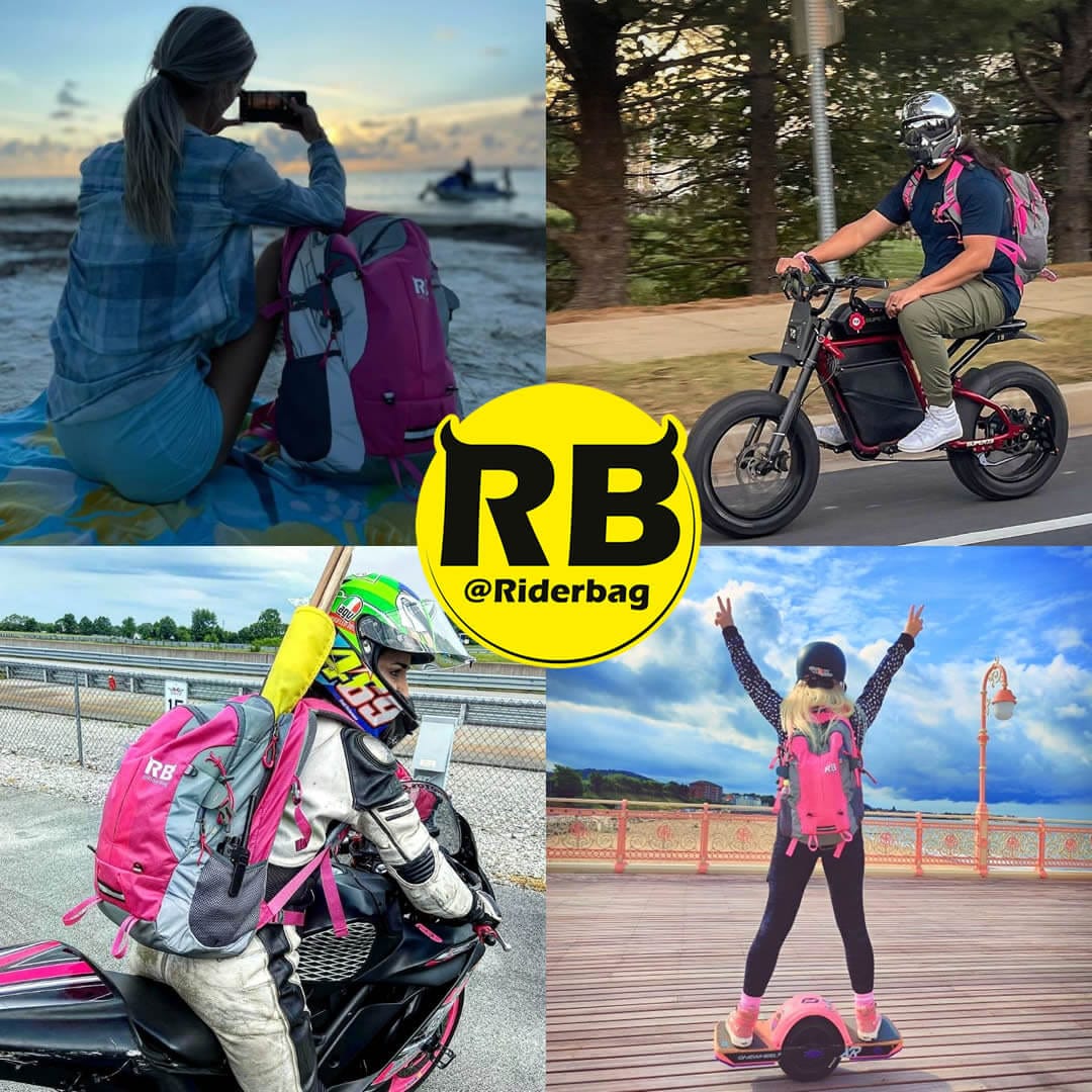 High Visibility Pink Reflective Commuter Bike Backpack | Riderbag Reflektor35 - Image 3