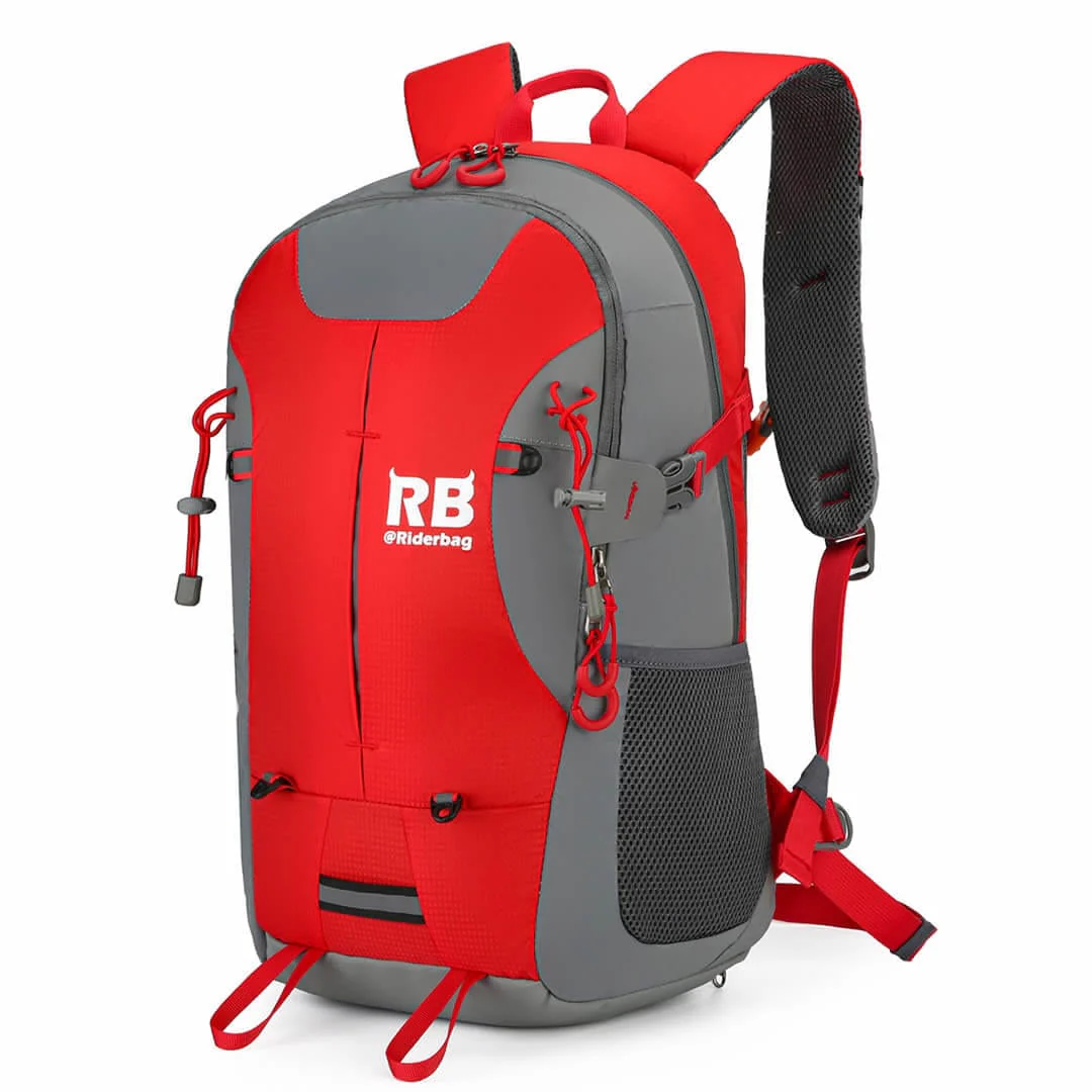High Visibility Red Reflective Commuter Bike Backpack | Riderbag Reflektor35 - Image 11