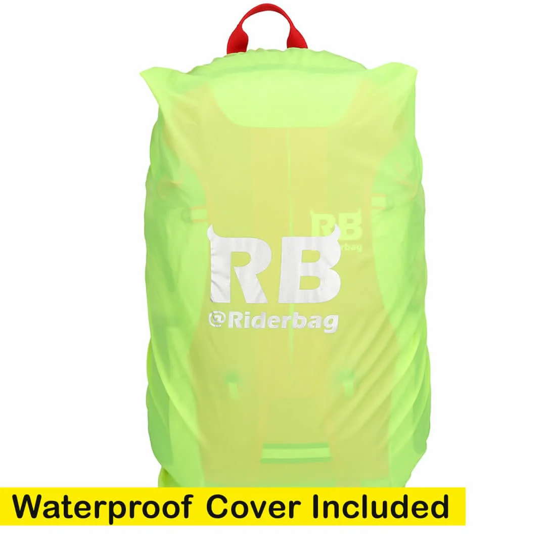High Visibility Red Reflective Commuter Bike Backpack | Riderbag Reflektor35 - Image 9