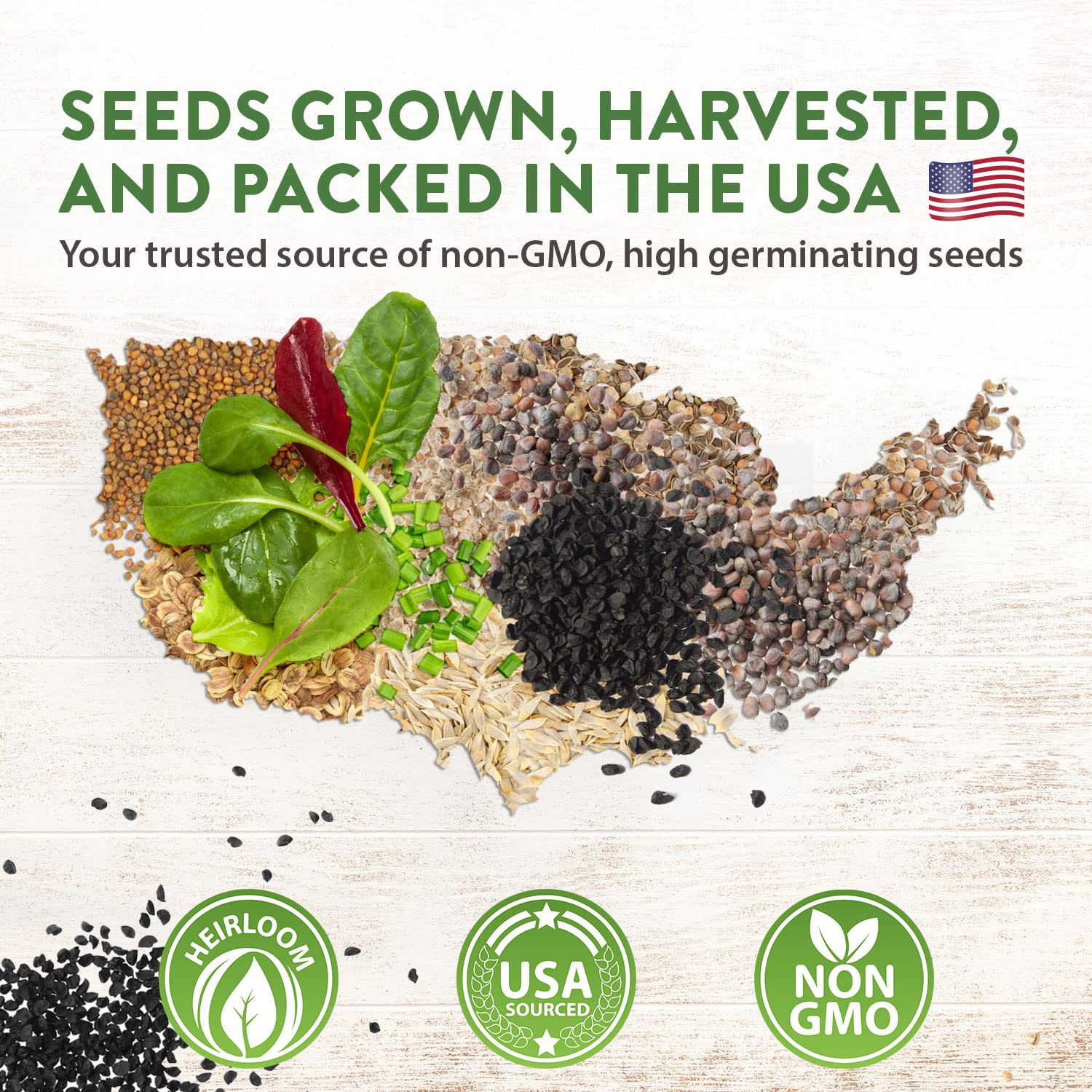 Home Grown Brand, Heirloom Seeds, Spring Vegetables 12 Variety Pack - Image 4