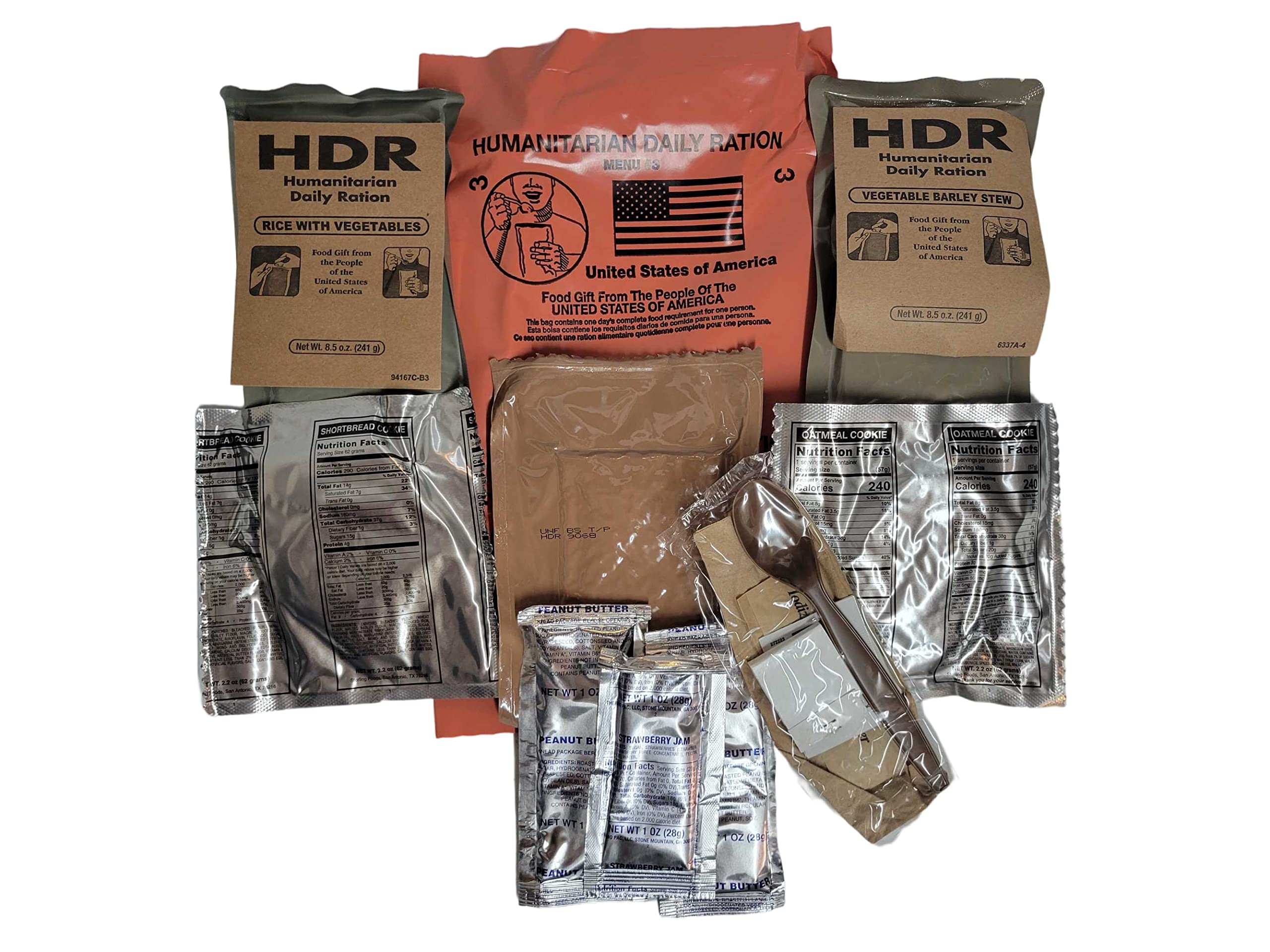 Humanitarian Daily Rations - Vegan MRE - 1 Pouch - Image 2