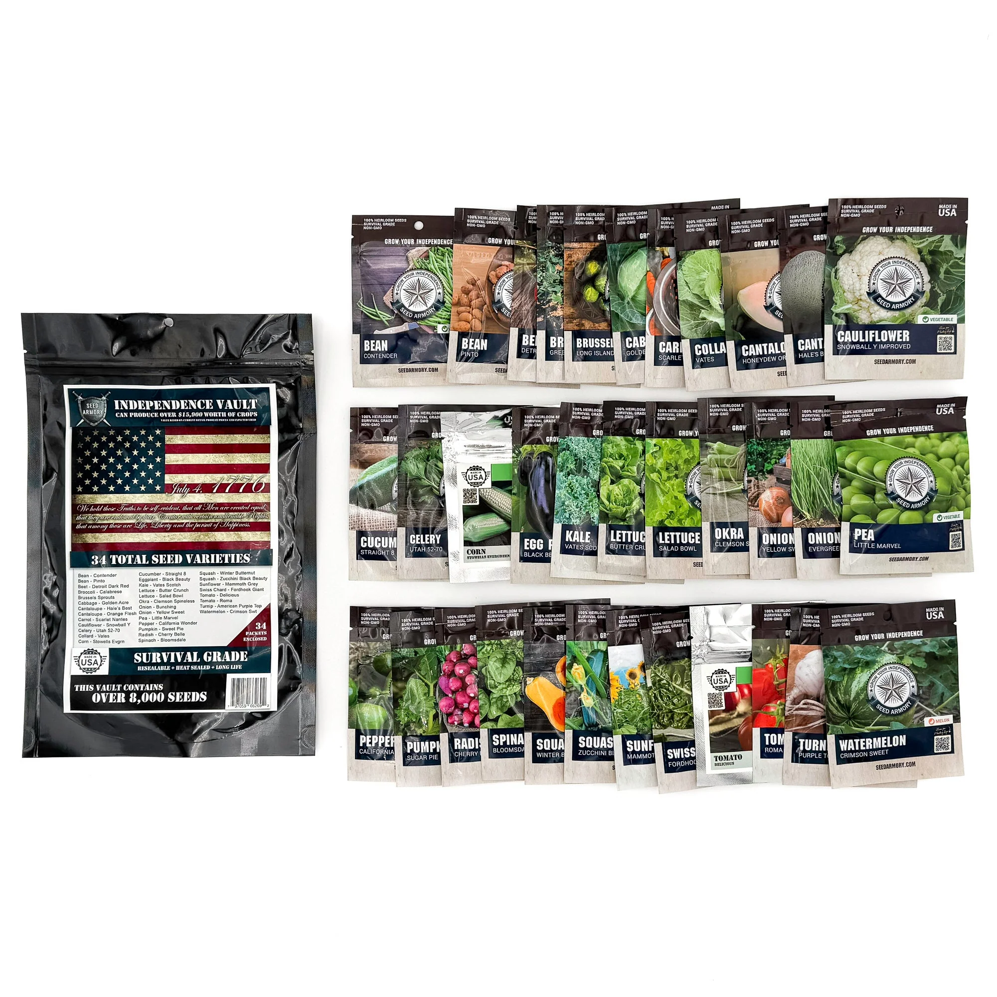 Independence Super Kit Seed Vault- 62 Varieties - Image 4