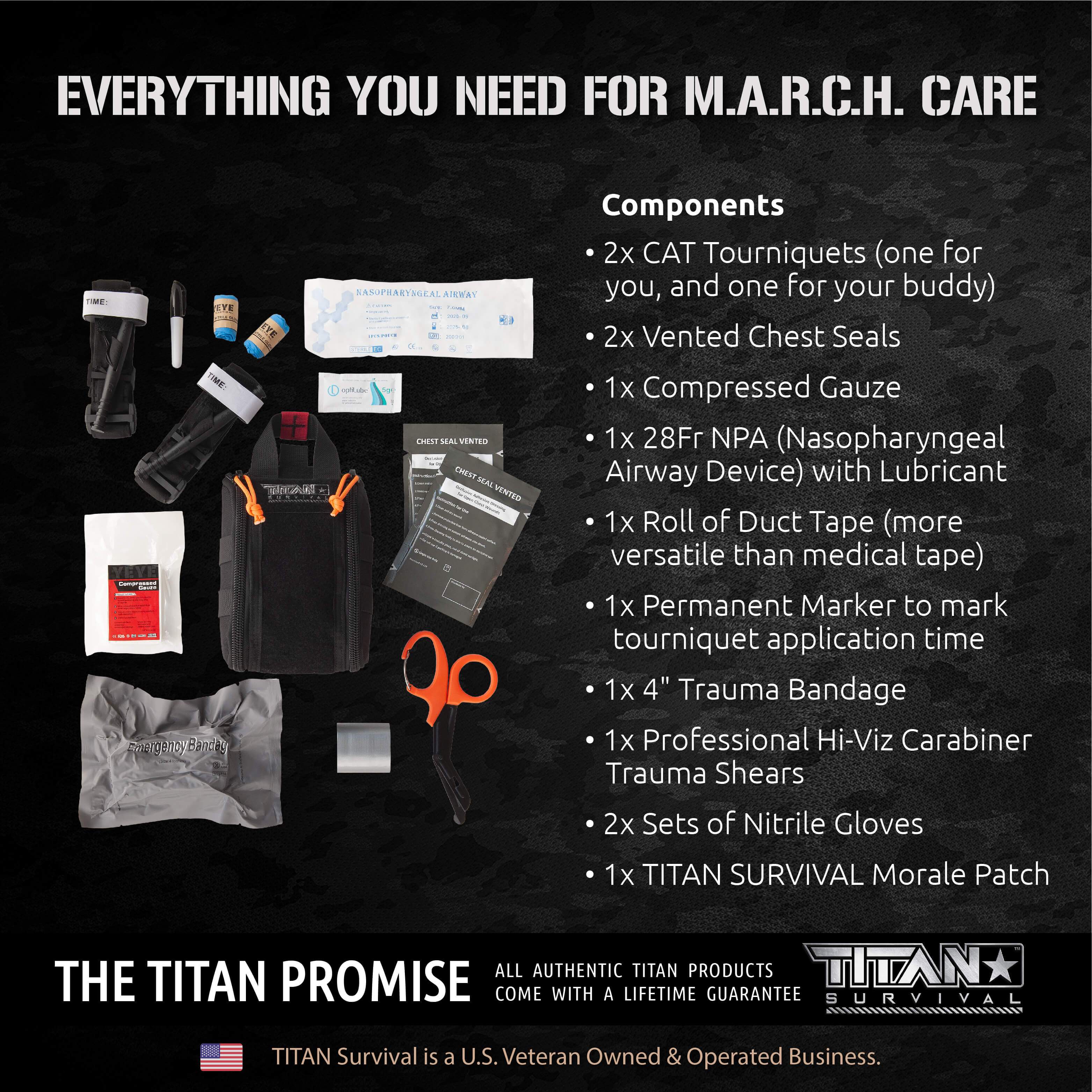 Individual First Aid Kit (IFAK) - 2 CAT Tourniquets - Image 6