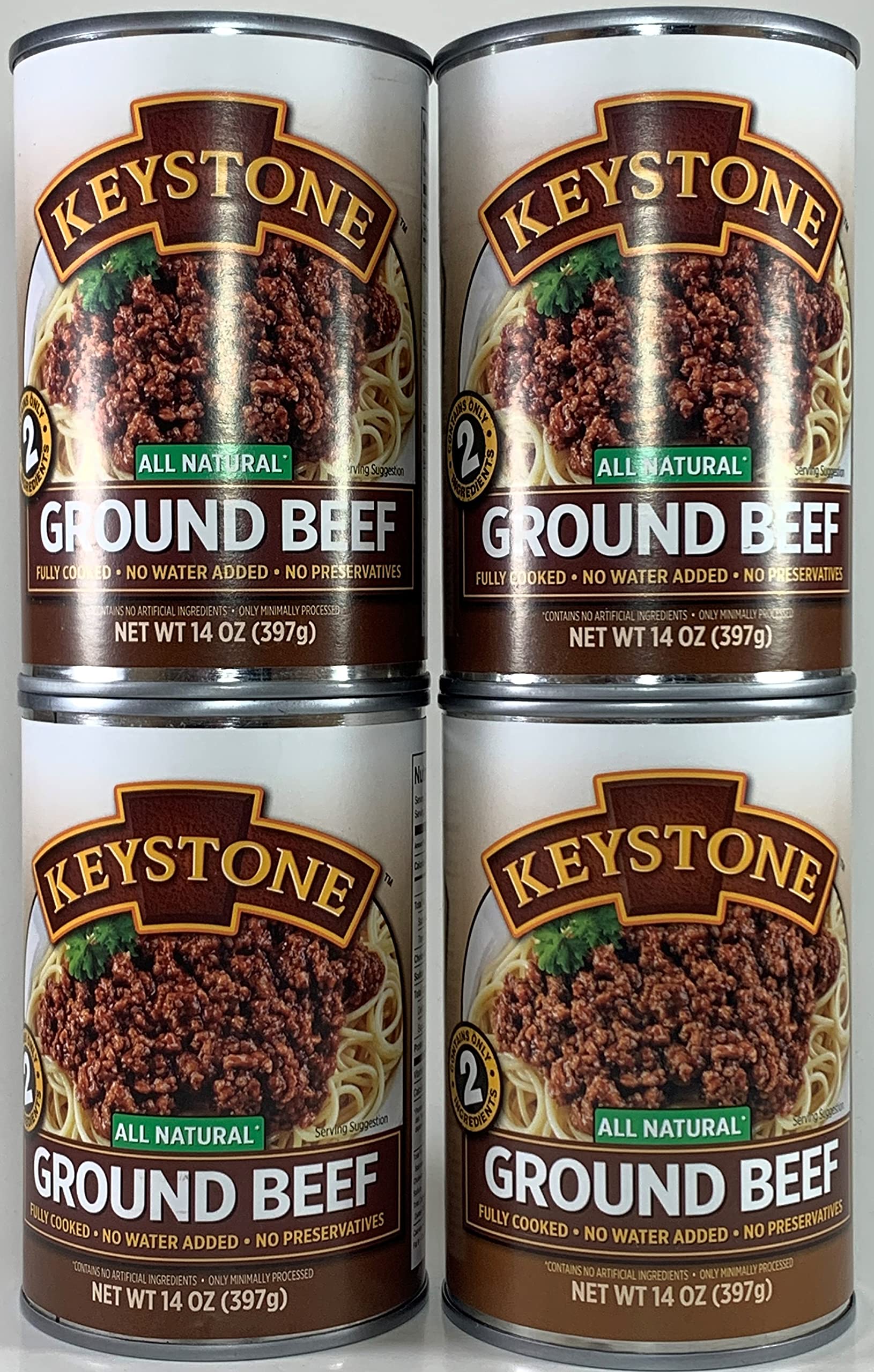 Keystone Meats All-Natural Canned Ground Beef 14oz Cans - Pack of 4 - Image 4