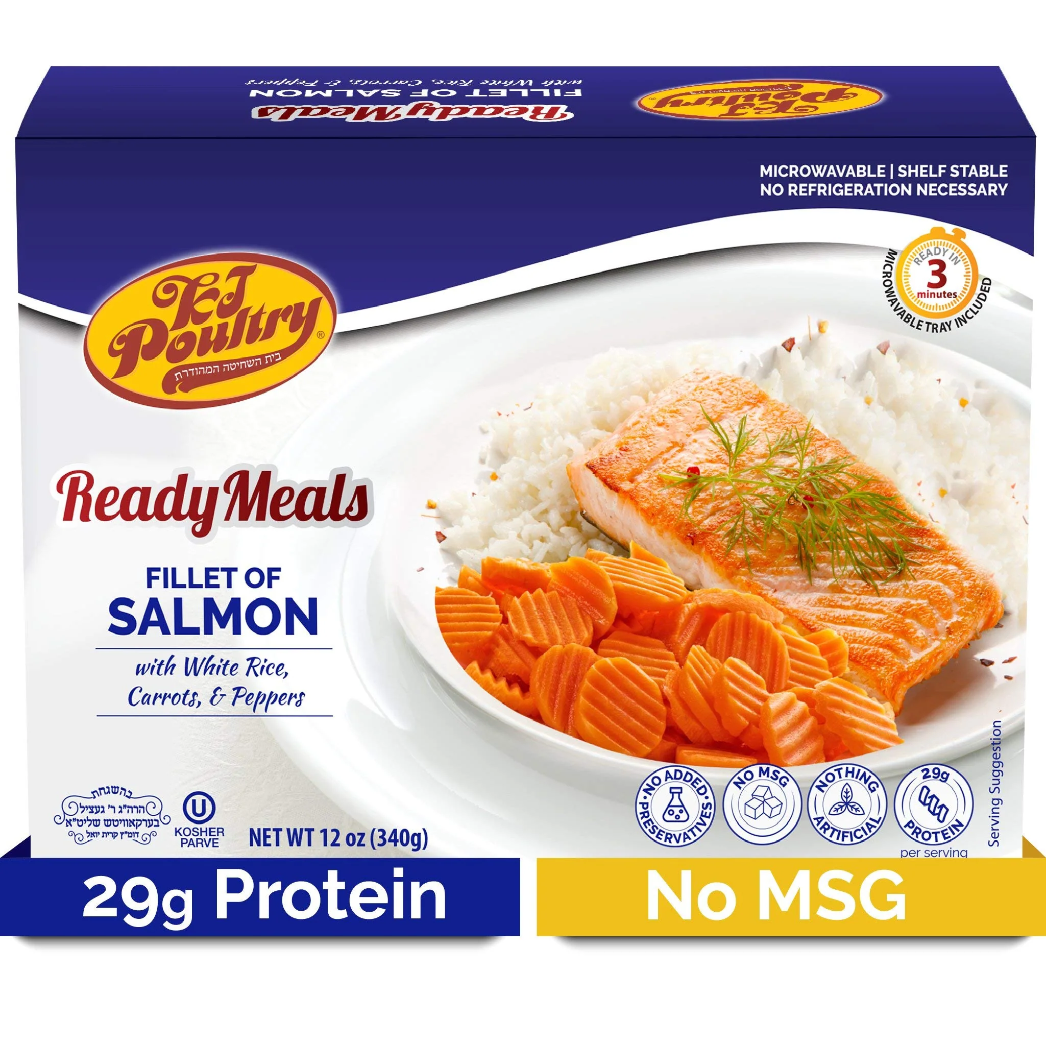 KJ Poultry Kosher Salmon Fillet Fish - 1 Pack