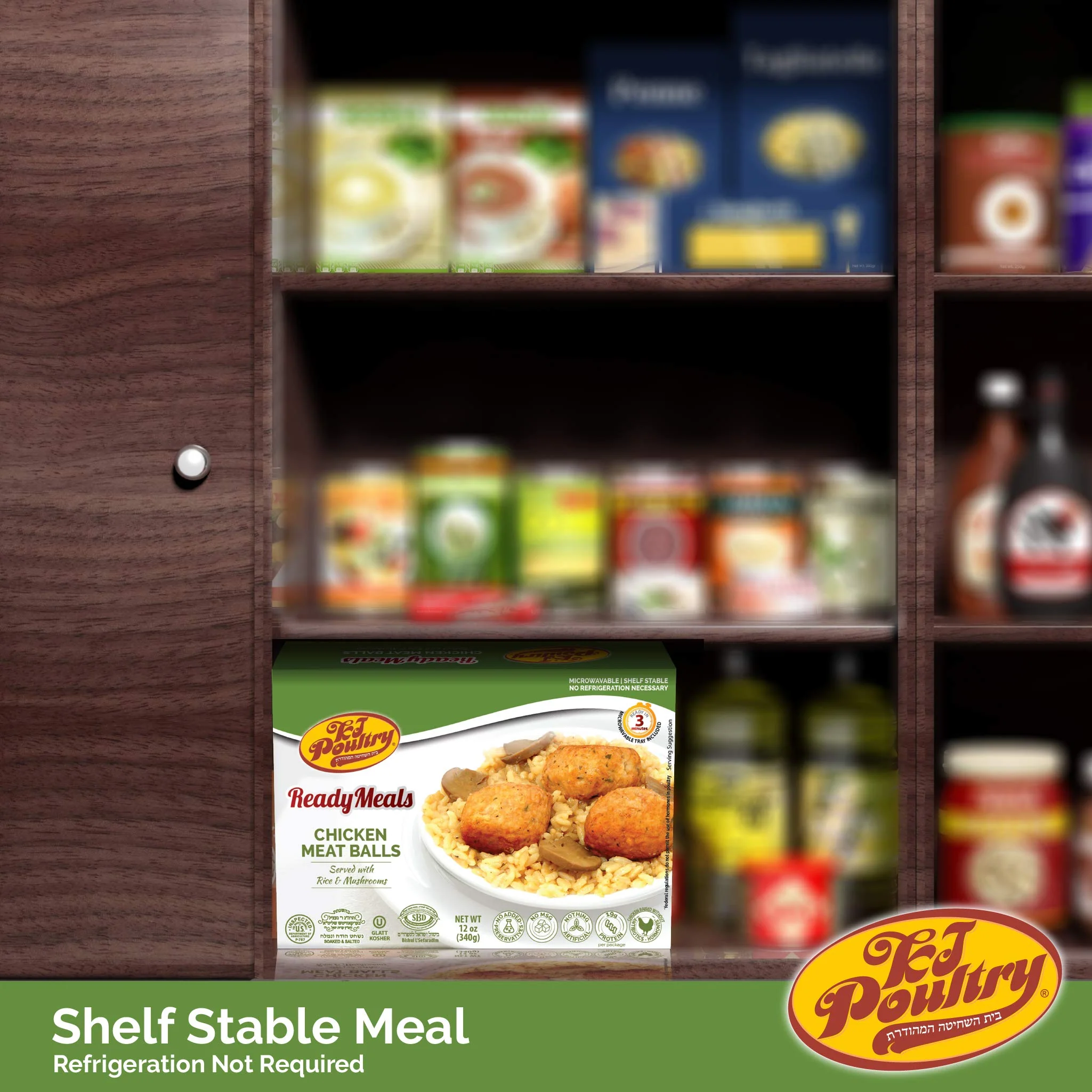 KJ Poultry, Kosher,, Chicken Meat Balls and Mushrooms - 6 Pack - Image 5
