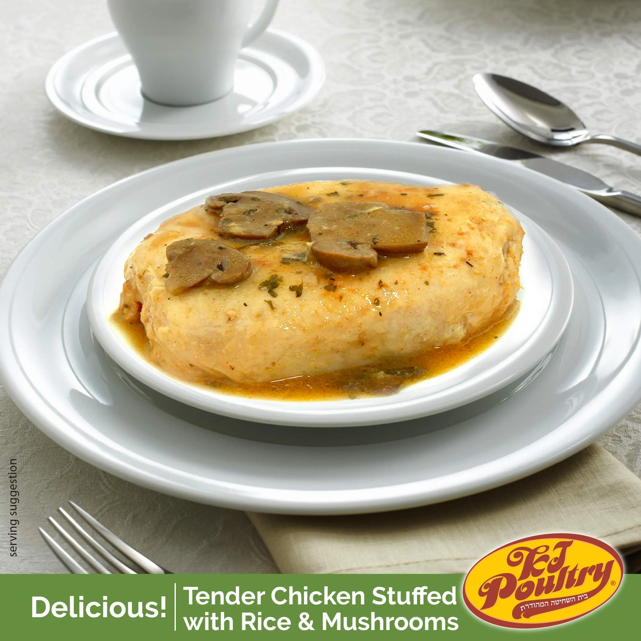 KJ Poultry Kosher MRE Meat Meals Ready to Eat, Gluten-Free Stuffed Chicken Breast Rice - 1 Pack - Image 2