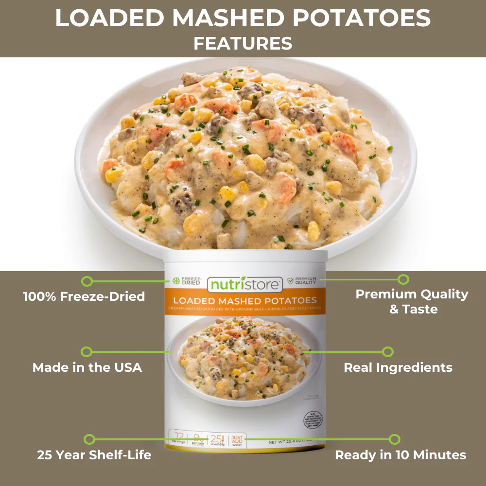 Loaded Mashed Potatoes Freeze Dried - #10 Can - Image 3