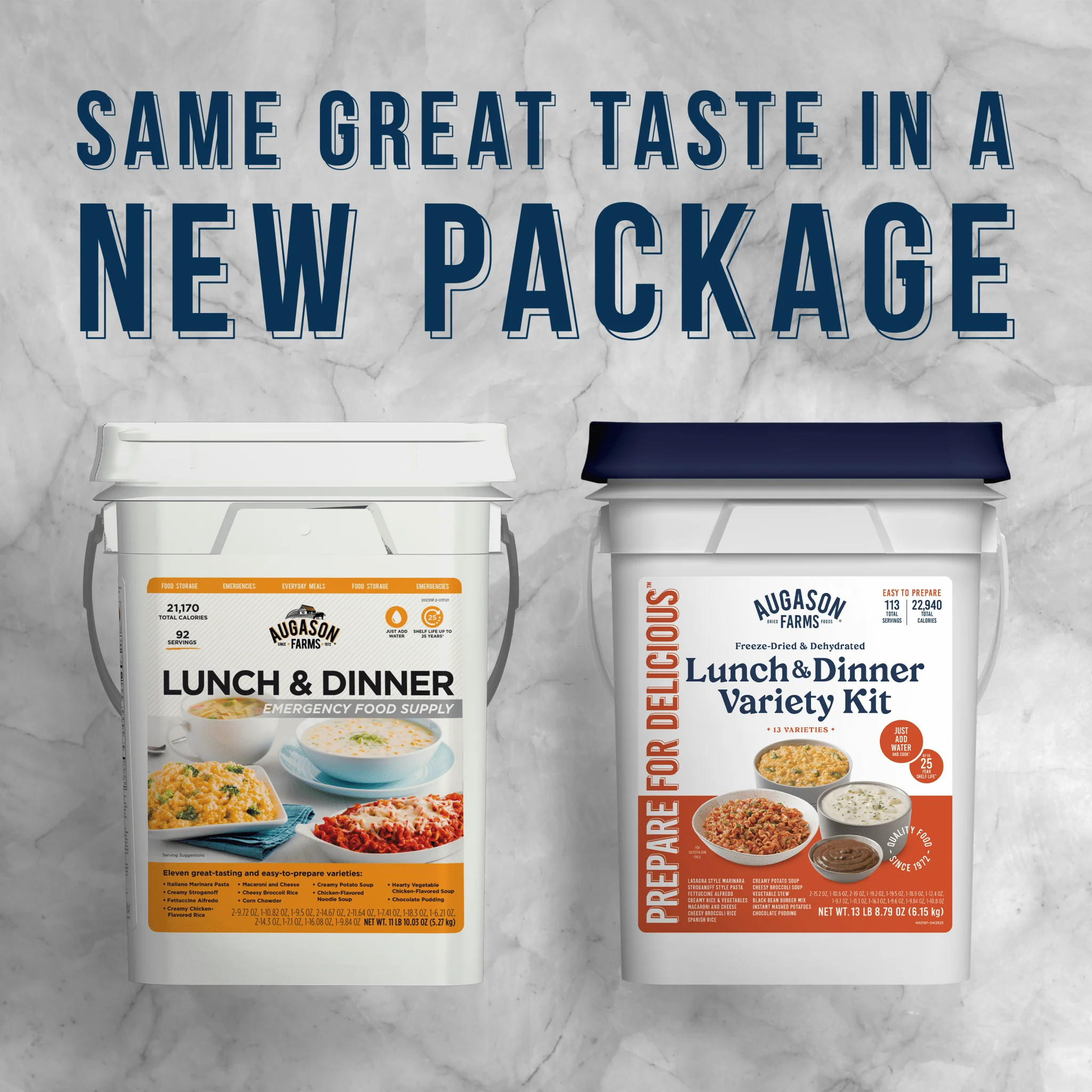 Lunch and Dinner Variety Pail, 122 Servings - Image 3