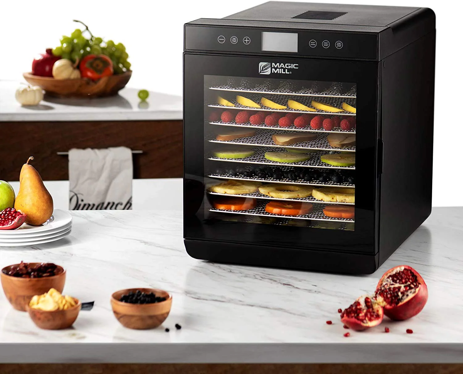 Magic Mill Food Dehydrator Machine With 10 Stainless Steel Trays - Image 5