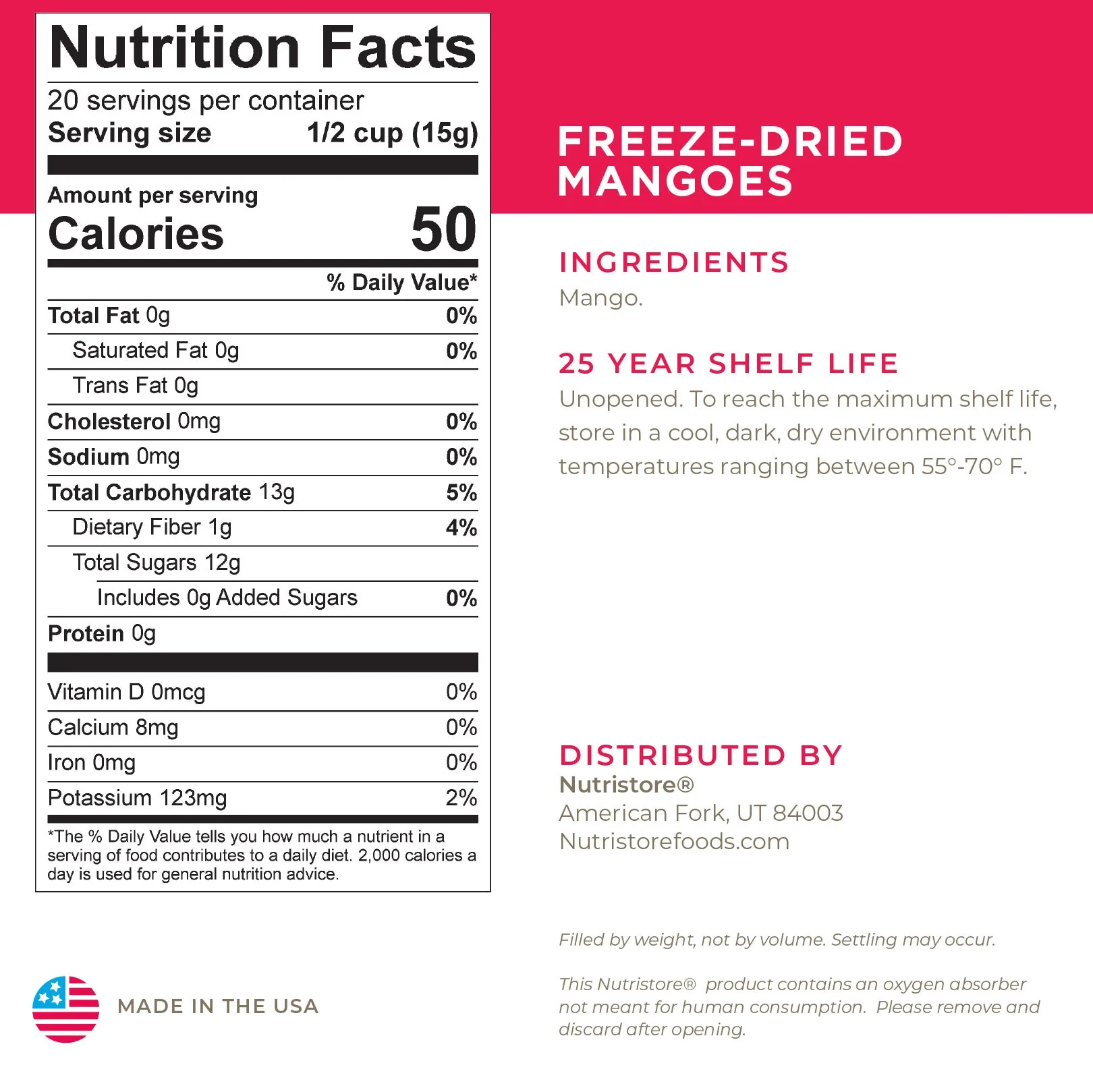Mangoes Freeze Dried - #10 Can - Image 2