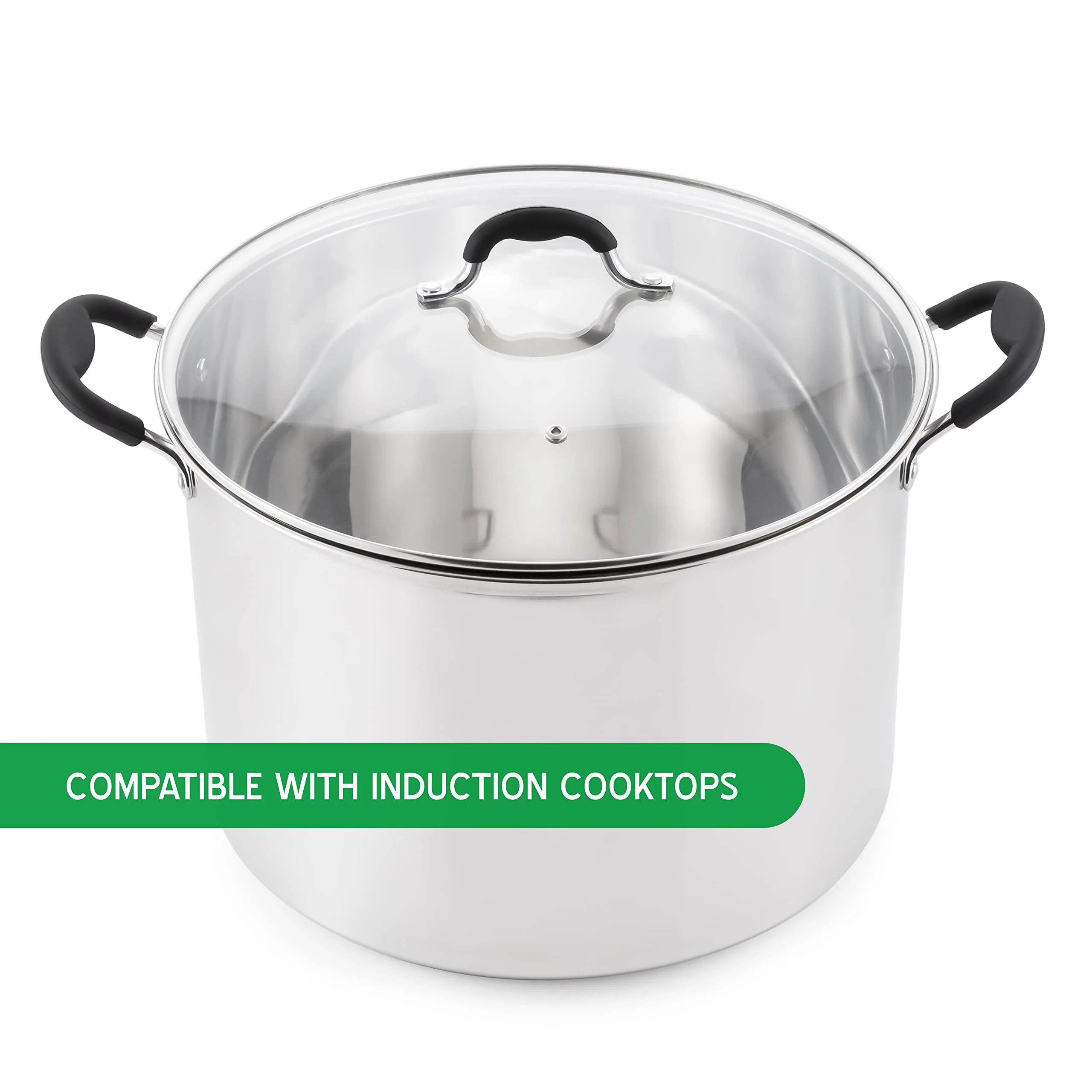 McSunley - Stainless Steel Water Bath Canner with Glass Lid - 21 Quarts - Image 3