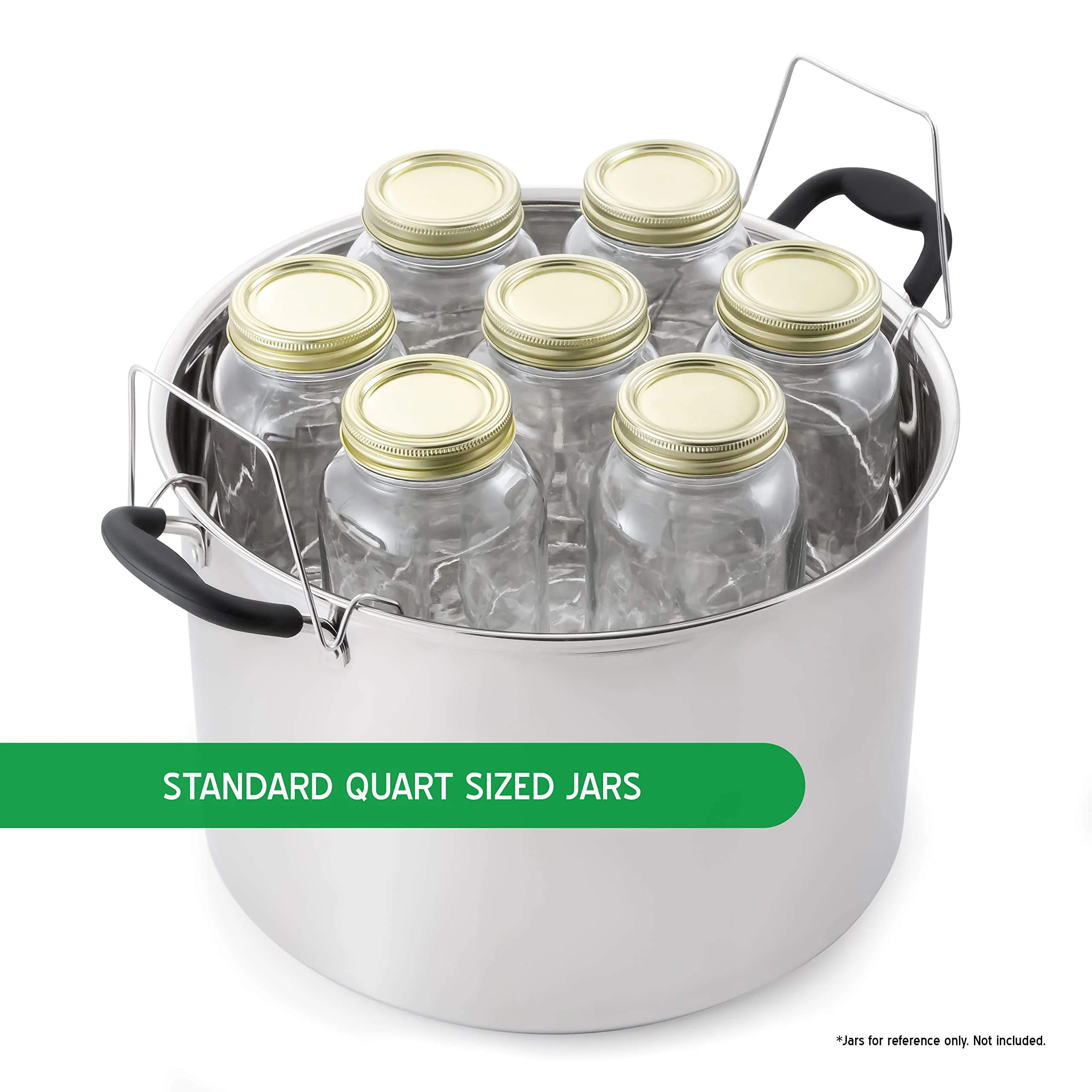 McSunley - Stainless Steel Water Bath Canner with Glass Lid - 21 Quarts - Image 6