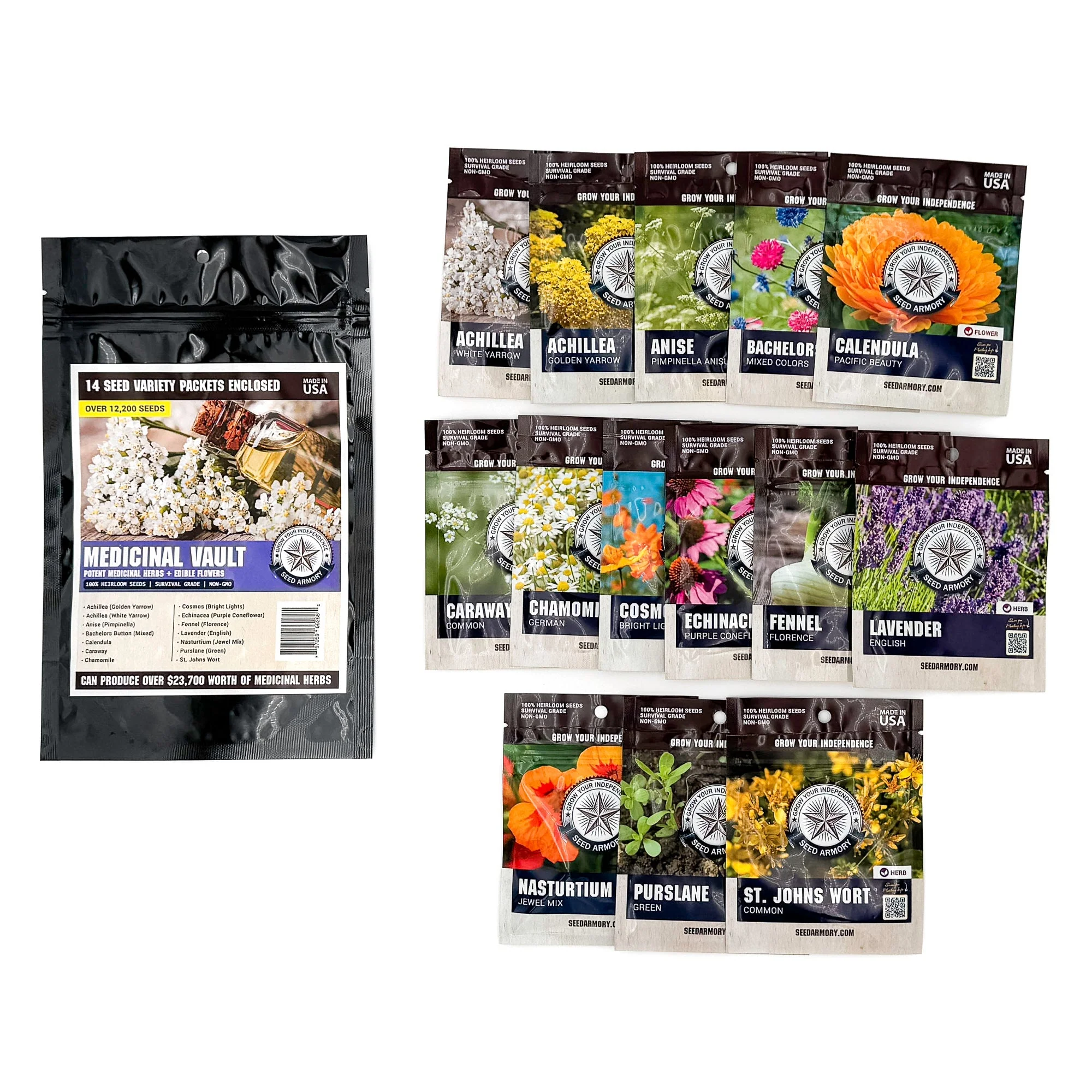 Medicinal Survival Seed Vault - 14 Varieties - Image 2