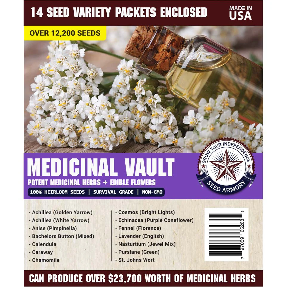 Medicinal Survival Seed Vault - 14 Varieties - Image 4