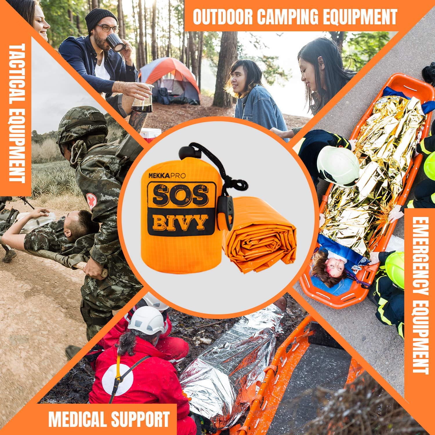 MekkaPro - SOS Bivy Sleeping Bag with Survival Whistle - Image 5