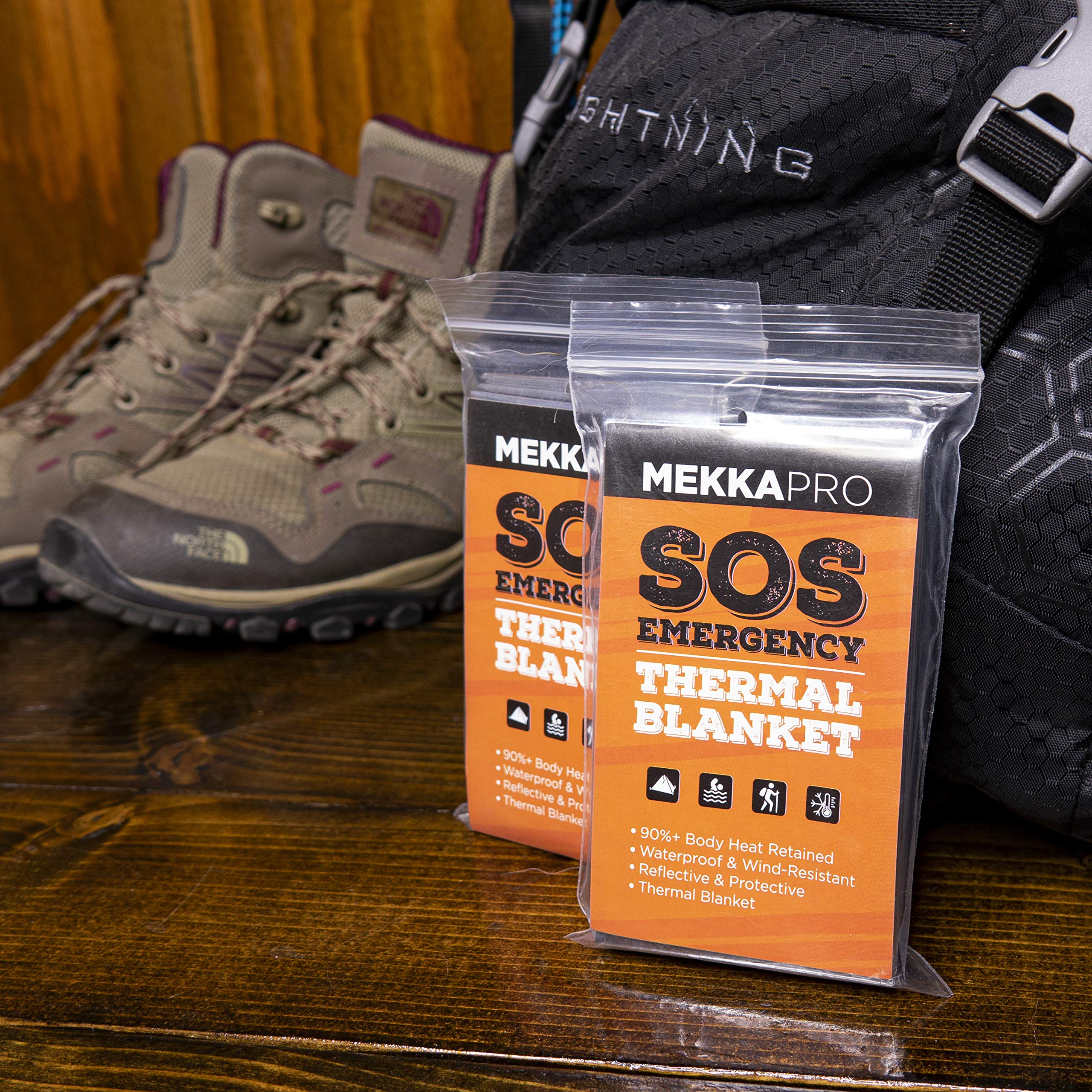 MekkaPro - SOS Emergency Thermal Blanket - 4 Pack - Image 6