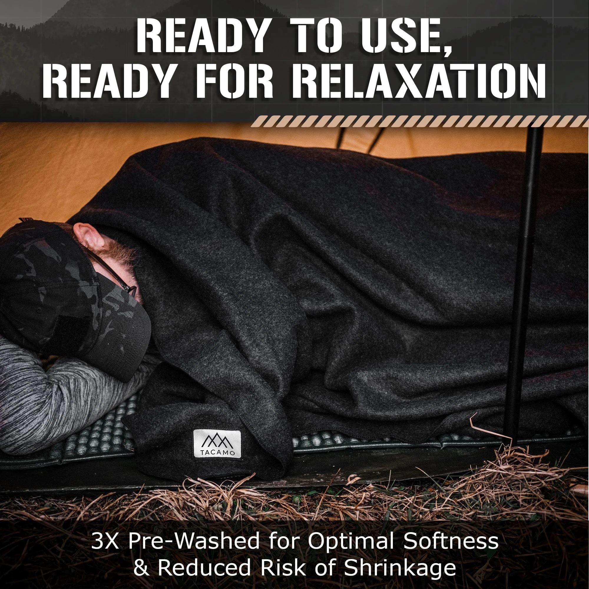 Military-Style Wool Blanket - Image 4