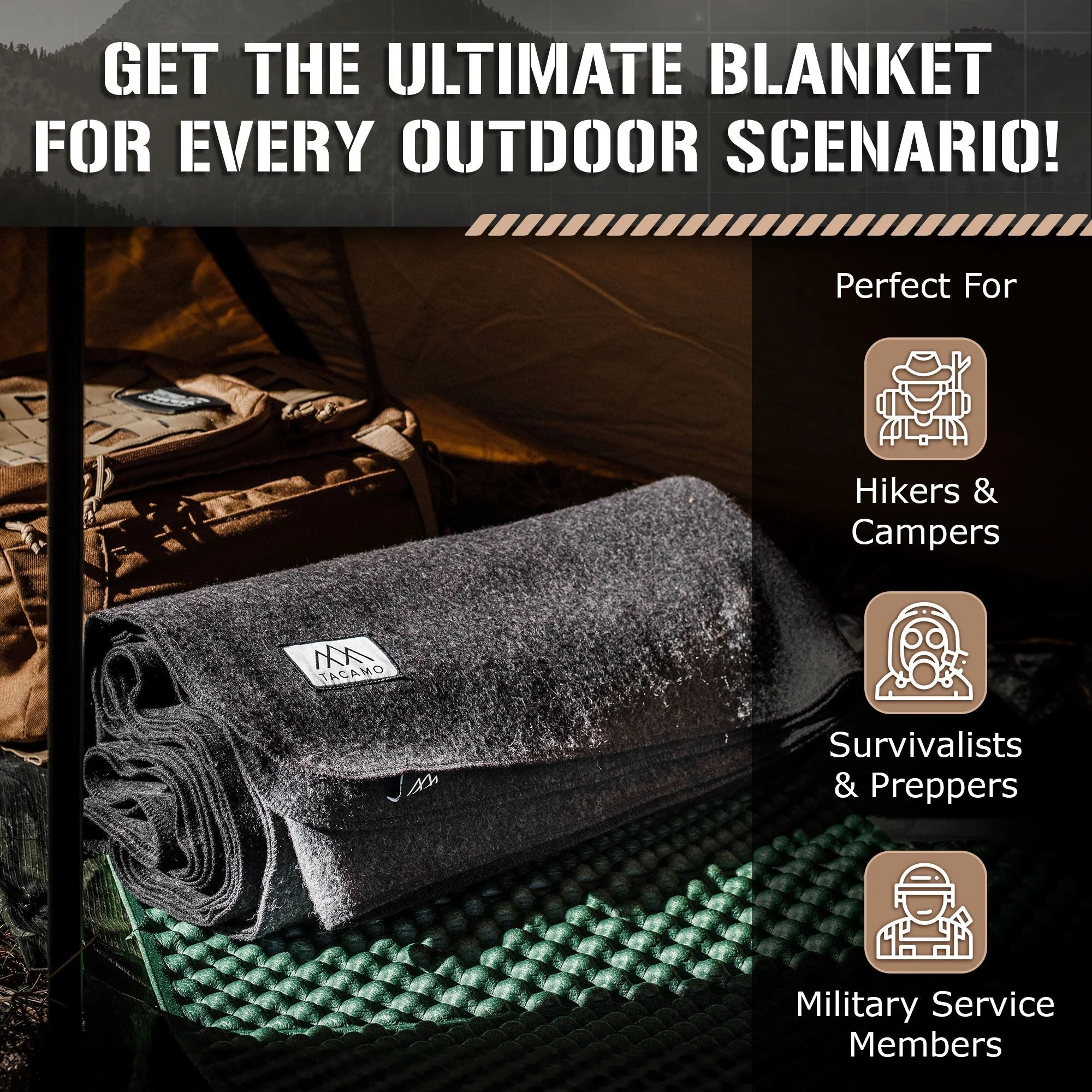 Military-Style Wool Blanket - Image 6