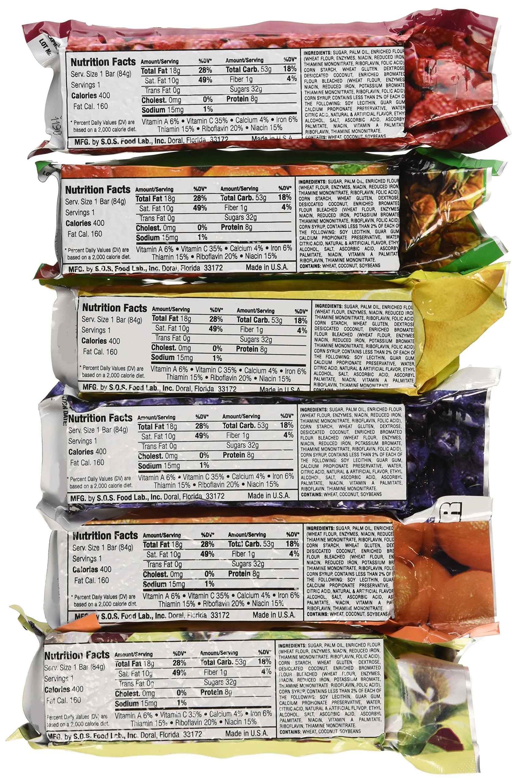 Millennium Energy Bars Assorted Flavors Including Emergency Guide (36 Packs) - Image 3