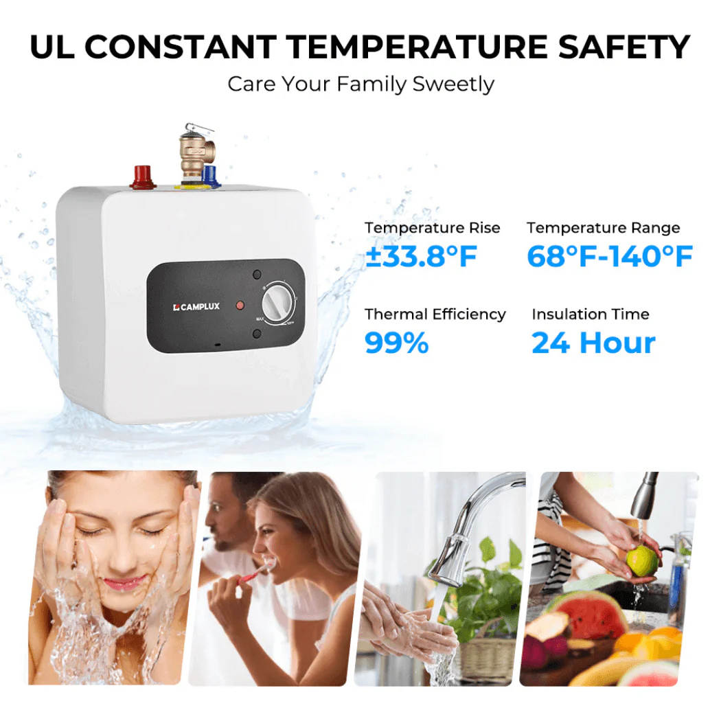 Mini Tank Portable Electric Water Heater | 120V 2.5 Gallon - Image 3