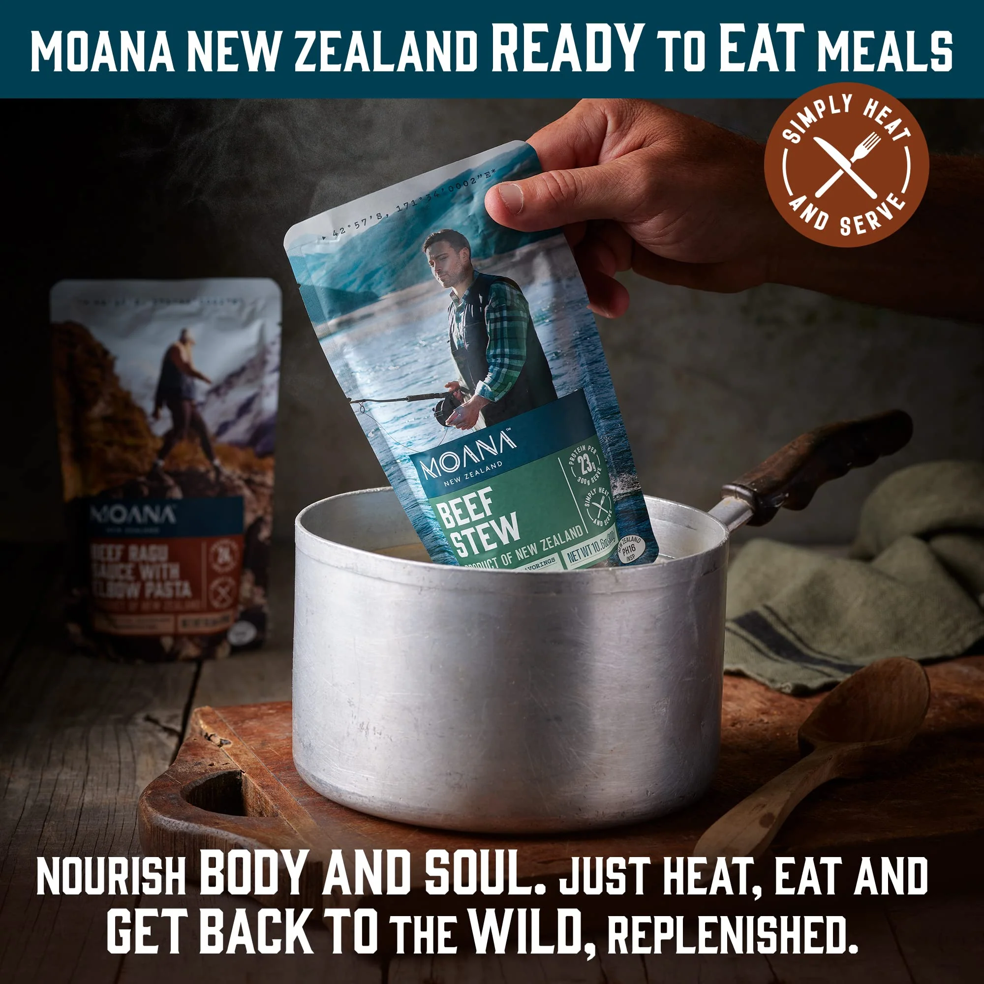 Moana - Beef Ragu Sauce with Pasta Pouch - 5 Pack + Beef Stew Pouch - 5 Pack - Image 2