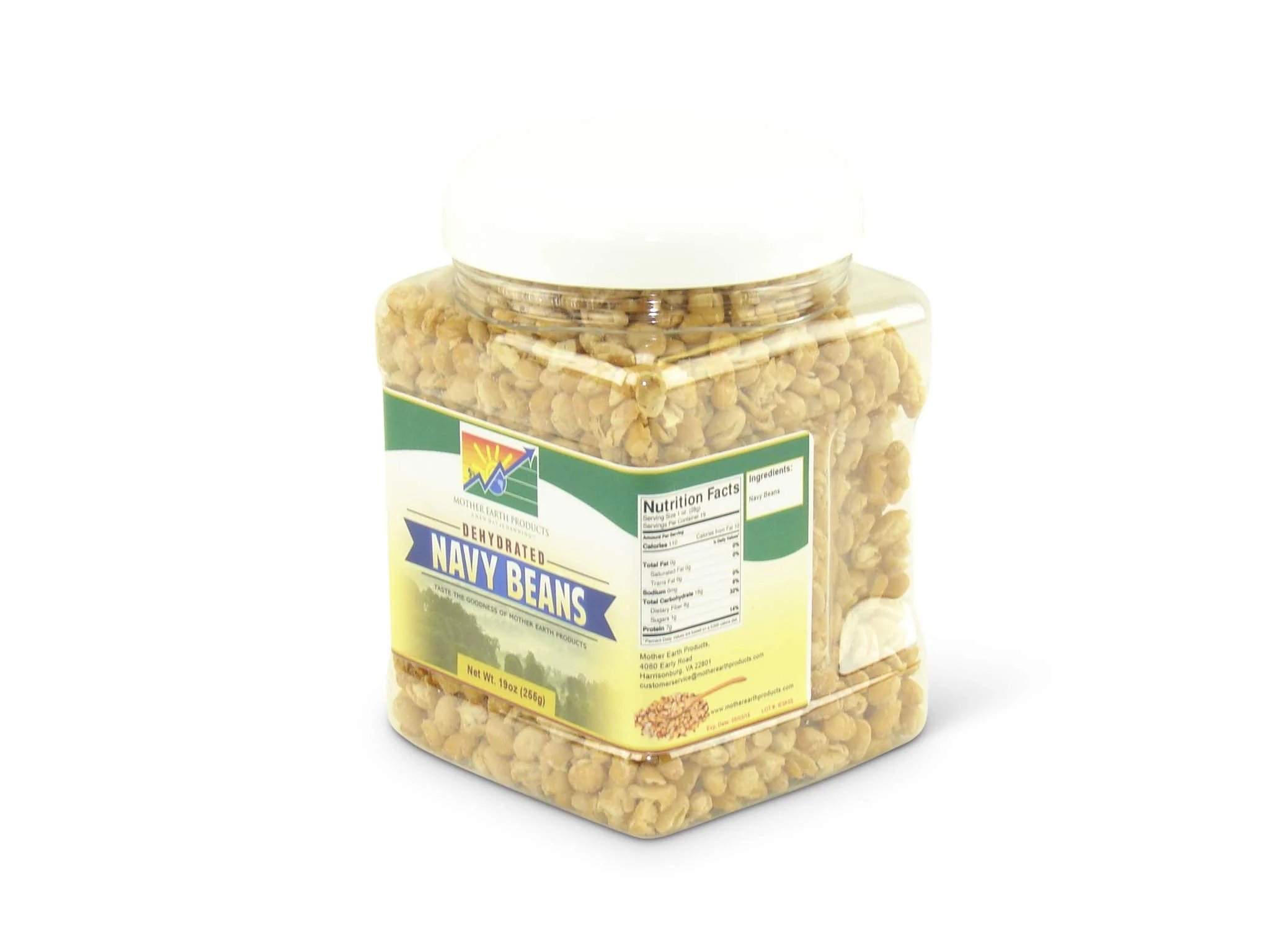 Mother Earth Products - Dehydrated Fast Cooking Navy Beans - Quart Jar - Image 3