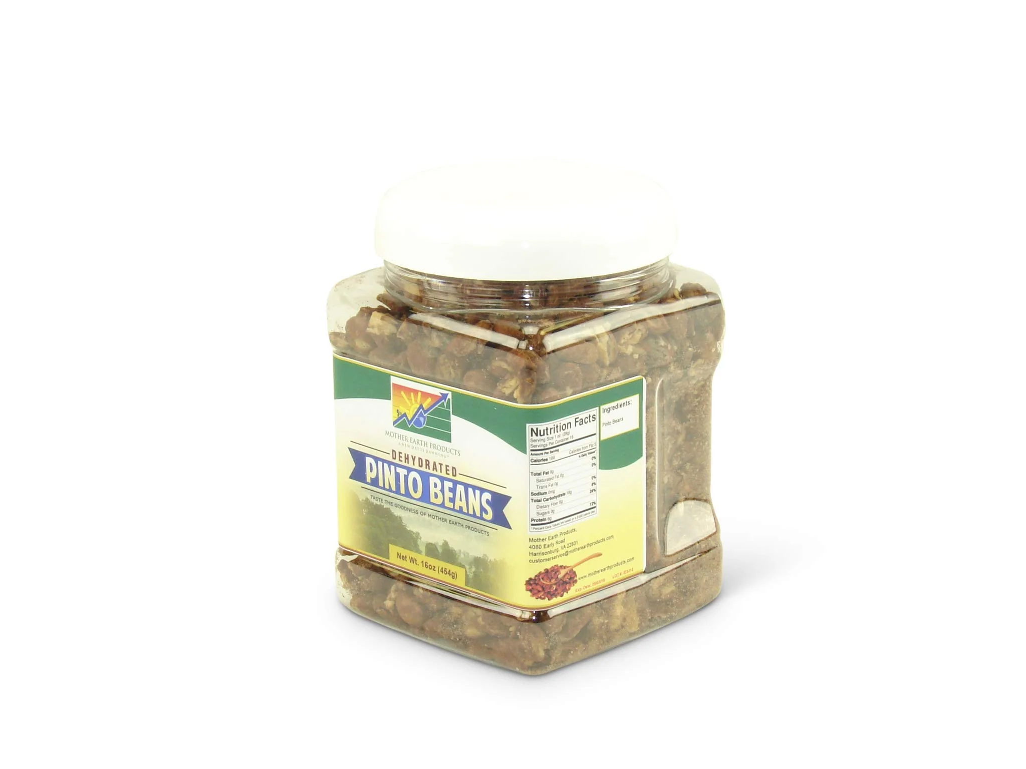 Mother Earth Products - Dehydrated Fast Cooking Pinto Beans - Quart Jar - Image 3