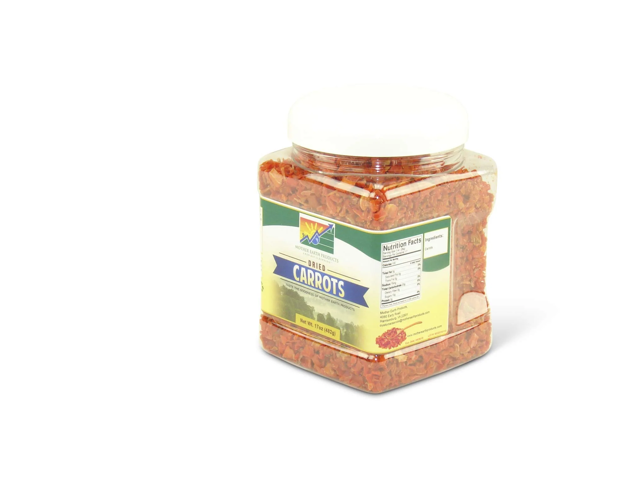 Mother Earth Products - Dried Carrots - Quart Jar - Image 3