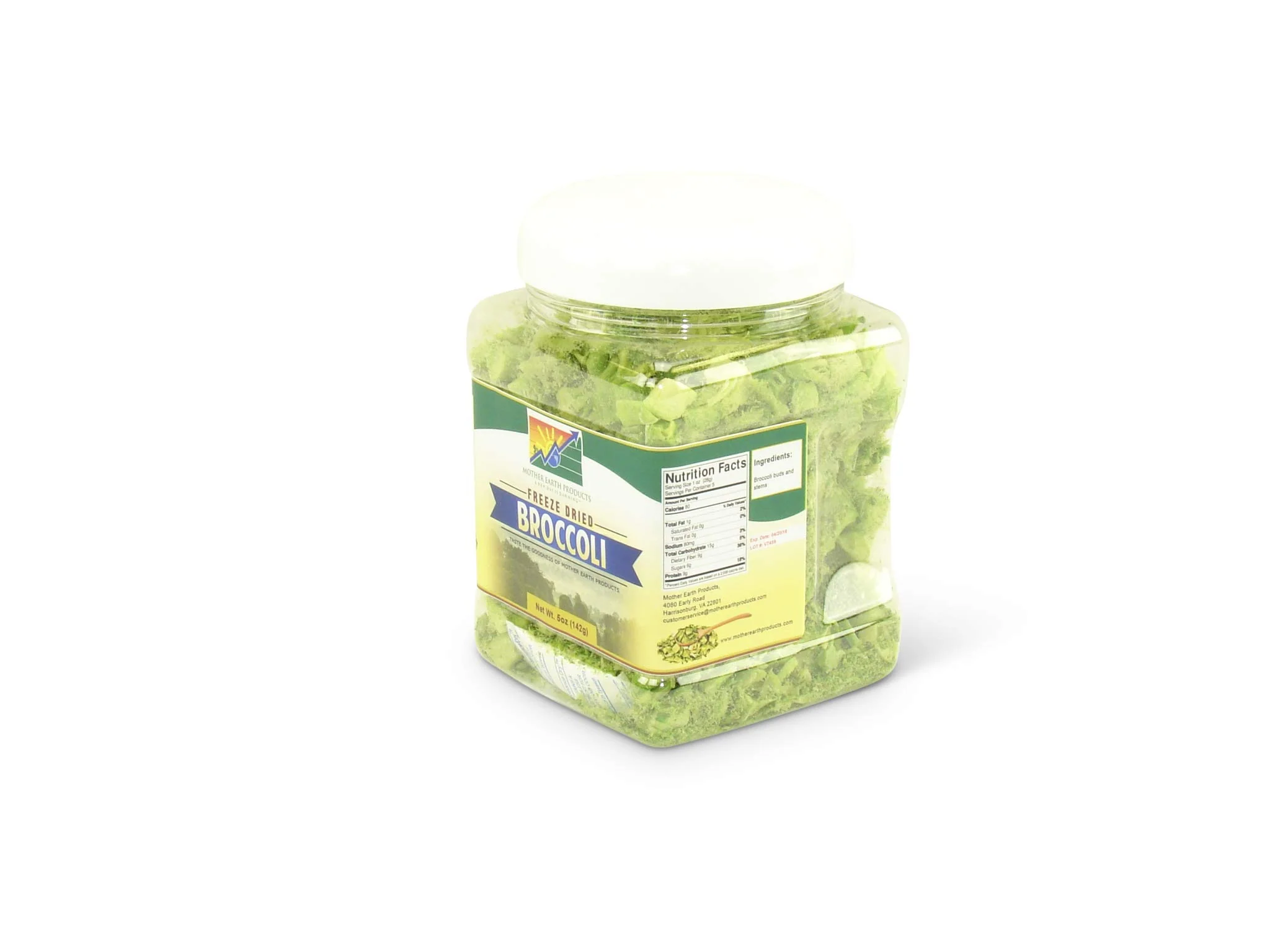Mother Earth Products - Freeze-Dried Broccoli - Quart Jar - Image 2