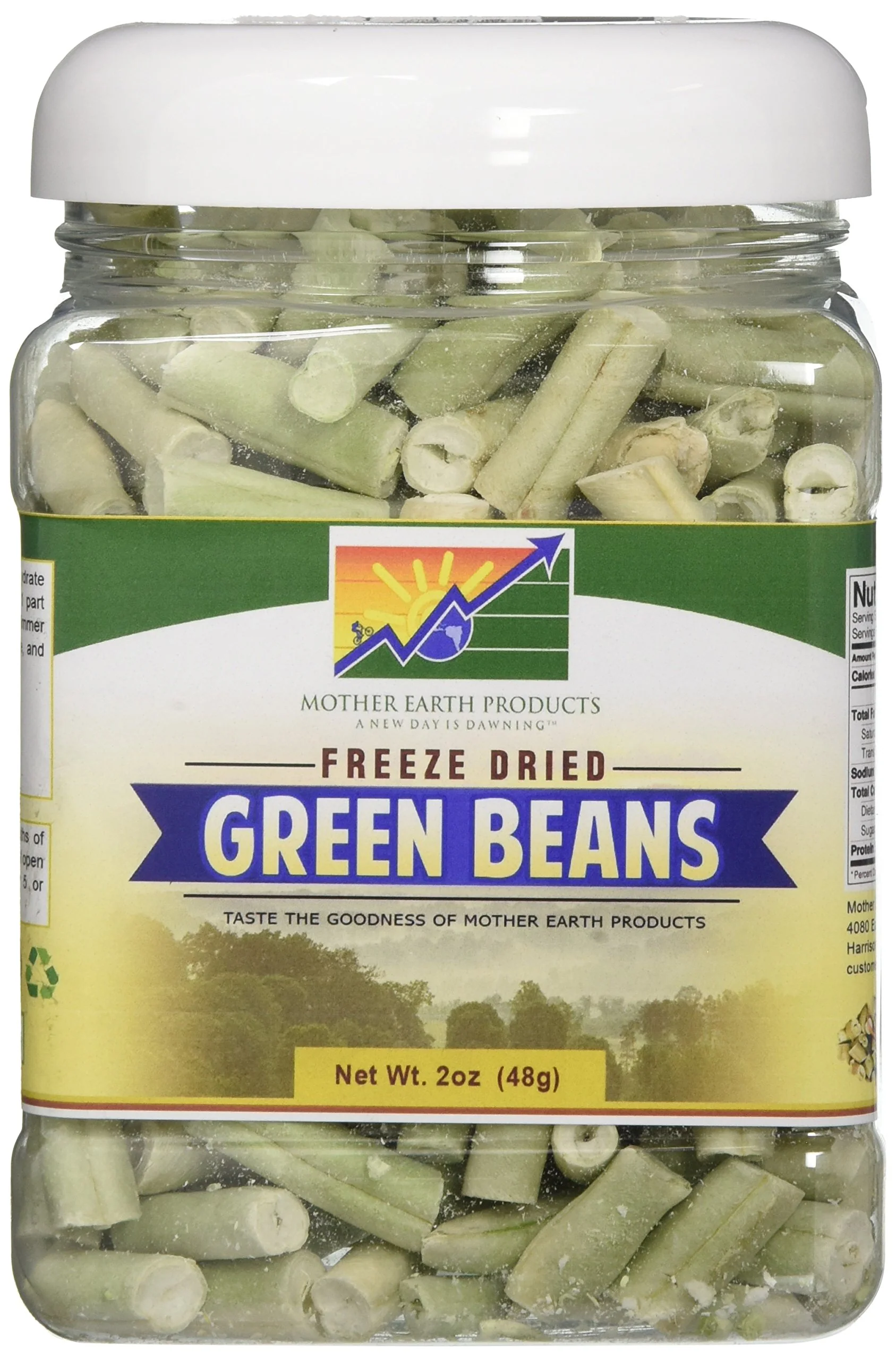 Mother Earth Products - Freeze-Dried Green Beans - Quart Jar