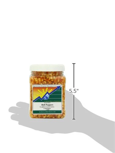 Mother Earth Products - Freeze-Dried Red Bell Peppers - Quart Jar - Image 3