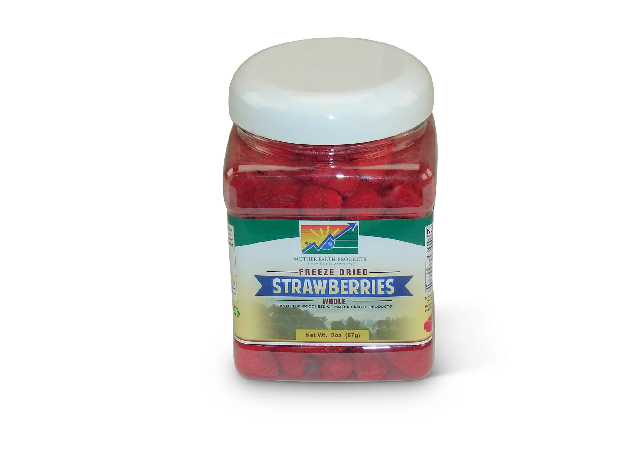 Mother Earth Products - Freeze-Dried Whole Strawberries - Quart Jar - Image 2