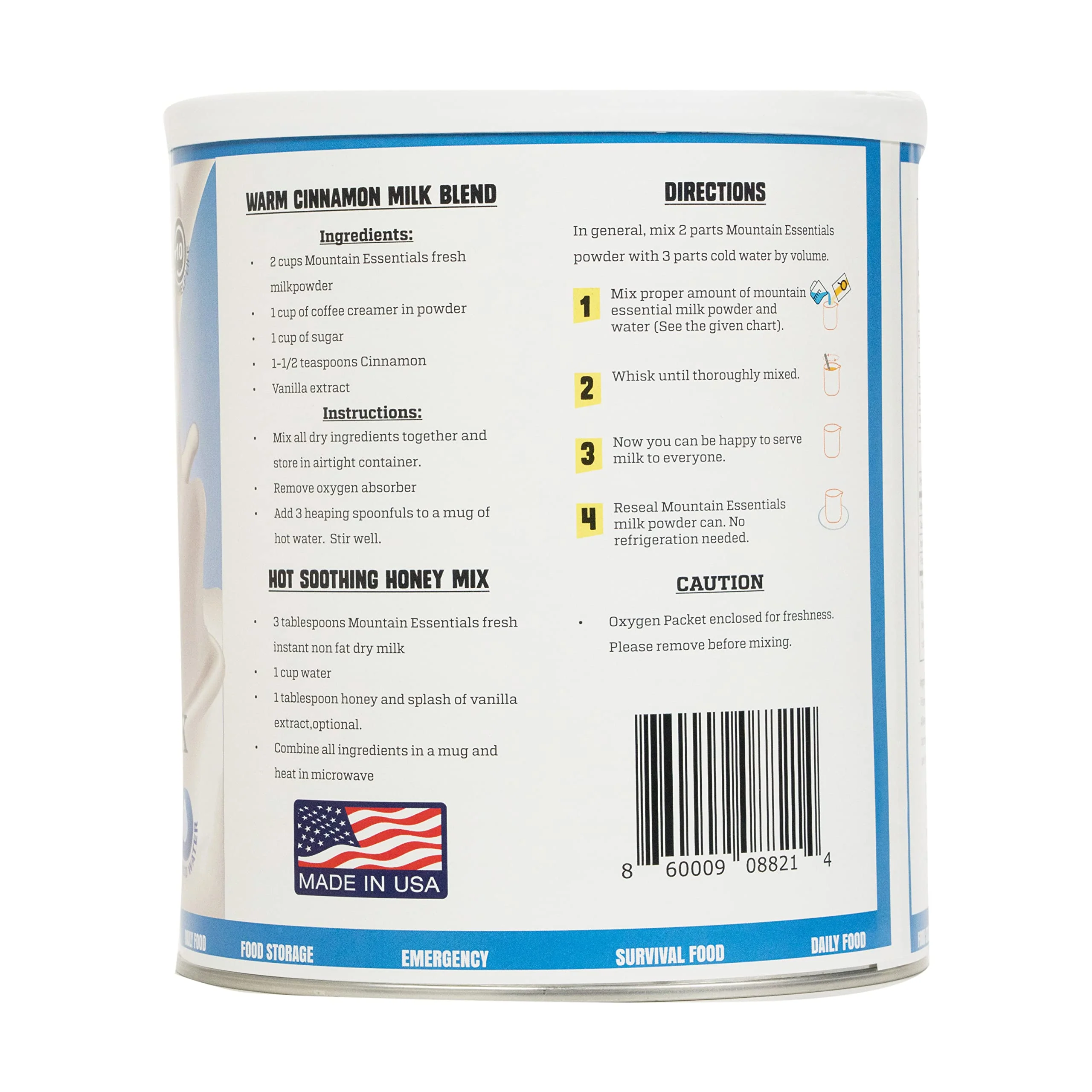 Mountain Essentials Non-Fat Milk Powder 2.8 LB - Image 2