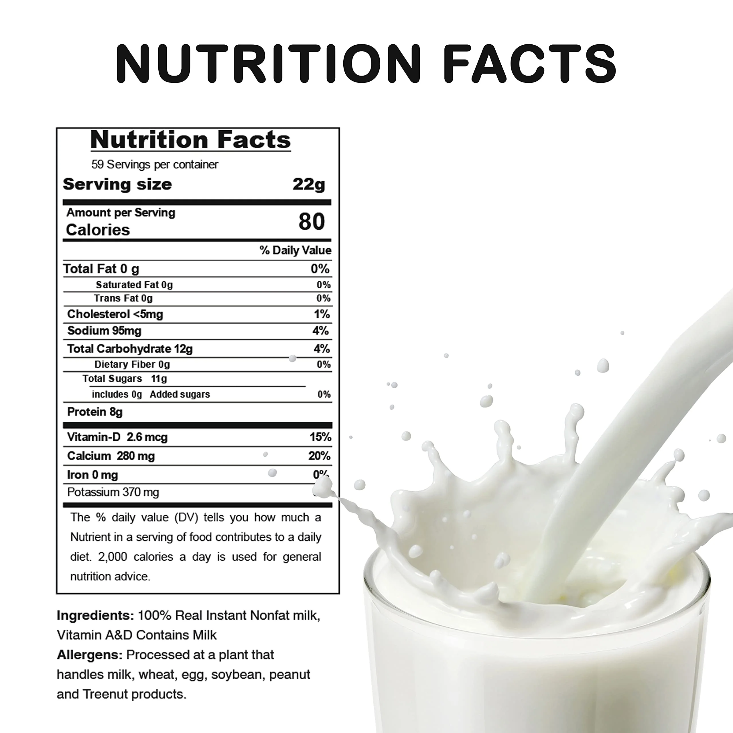 Mountain Essentials Non-Fat Milk Powder 2.8 LB - Image 3