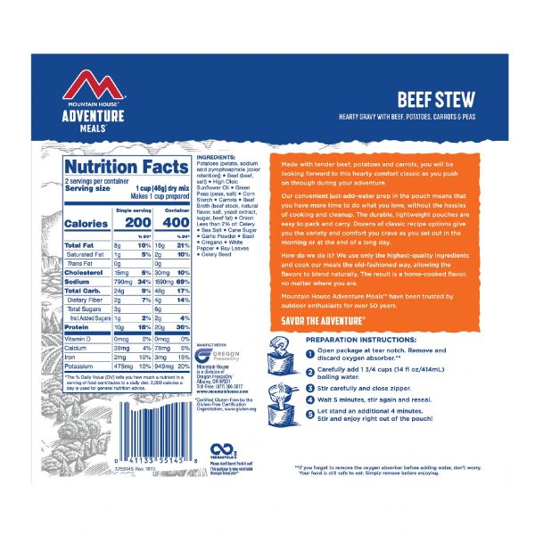 Mountain House - Beef Stew Mylar Pouch - Image 3
