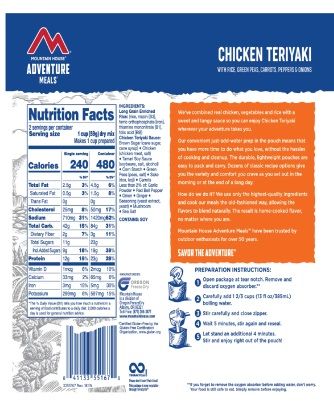 Mountain House - Chicken Teriyaki W/ Rice Mylar Pouch - Image 3