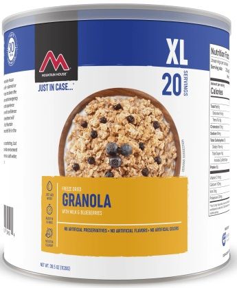 Mountain House - Granola W/Blueberries & Milk #10 Can (20 Servings) - Image 2