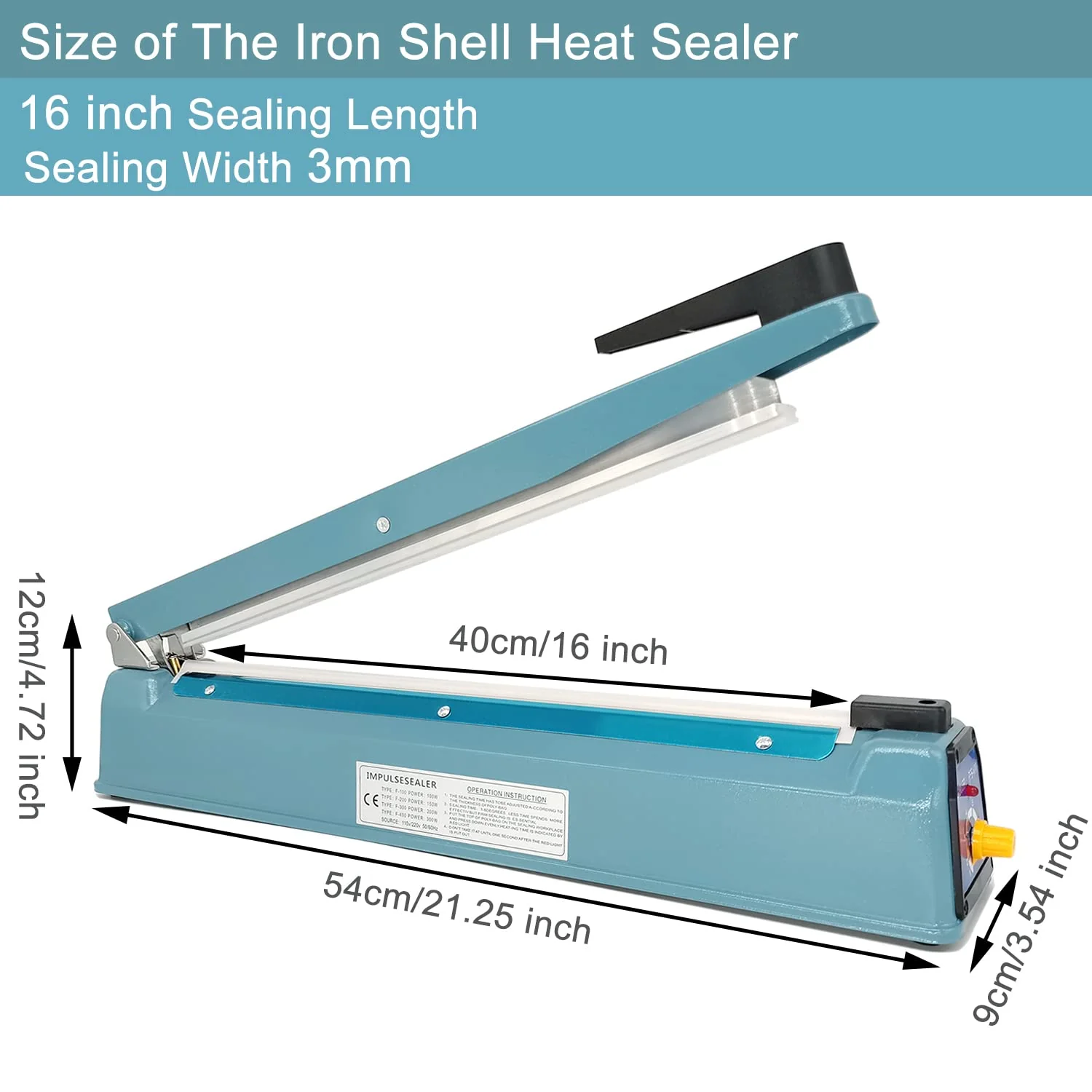 Mylar Outlet 16" Impulse Sealer - Image 3