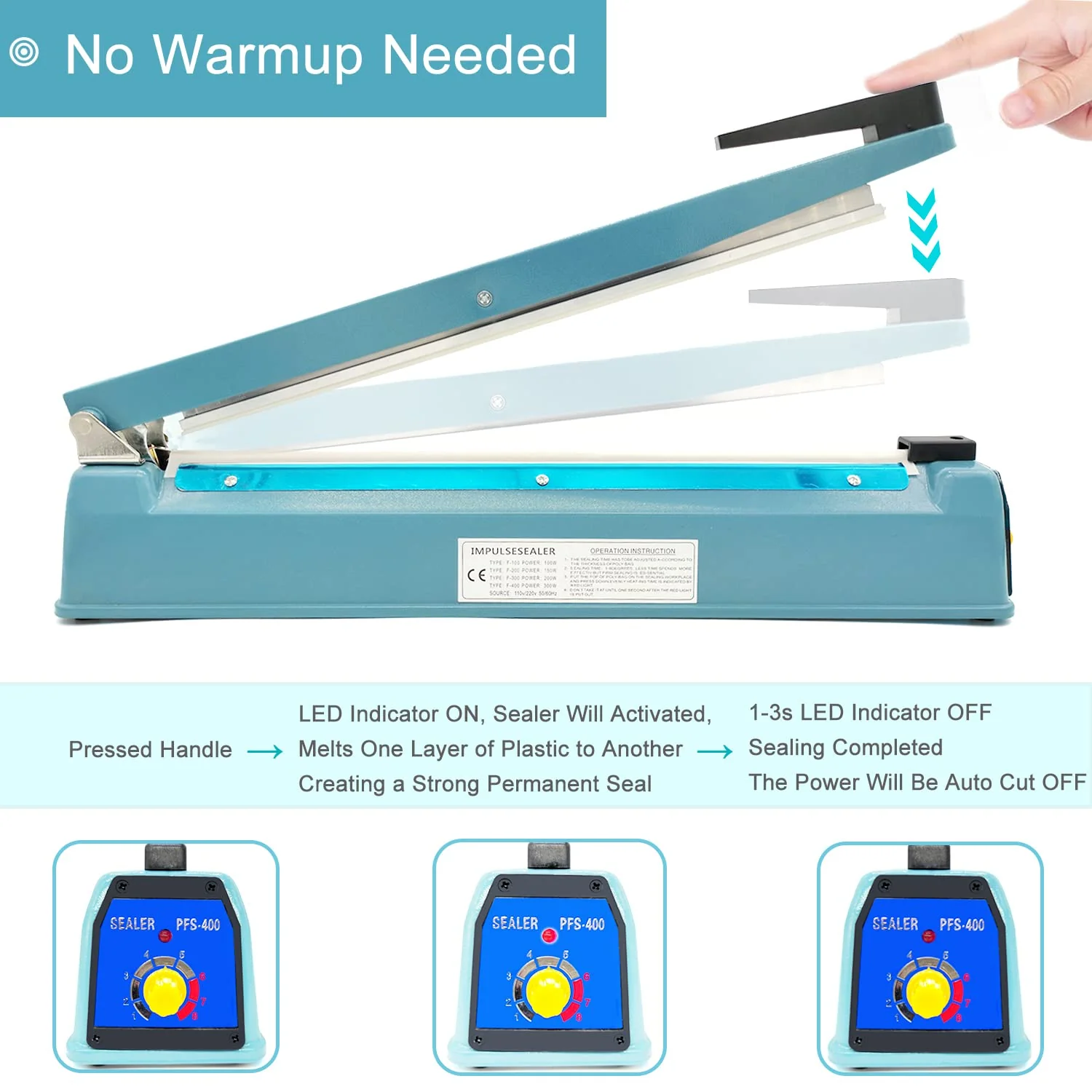 Mylar Outlet 16" Impulse Sealer - Image 6