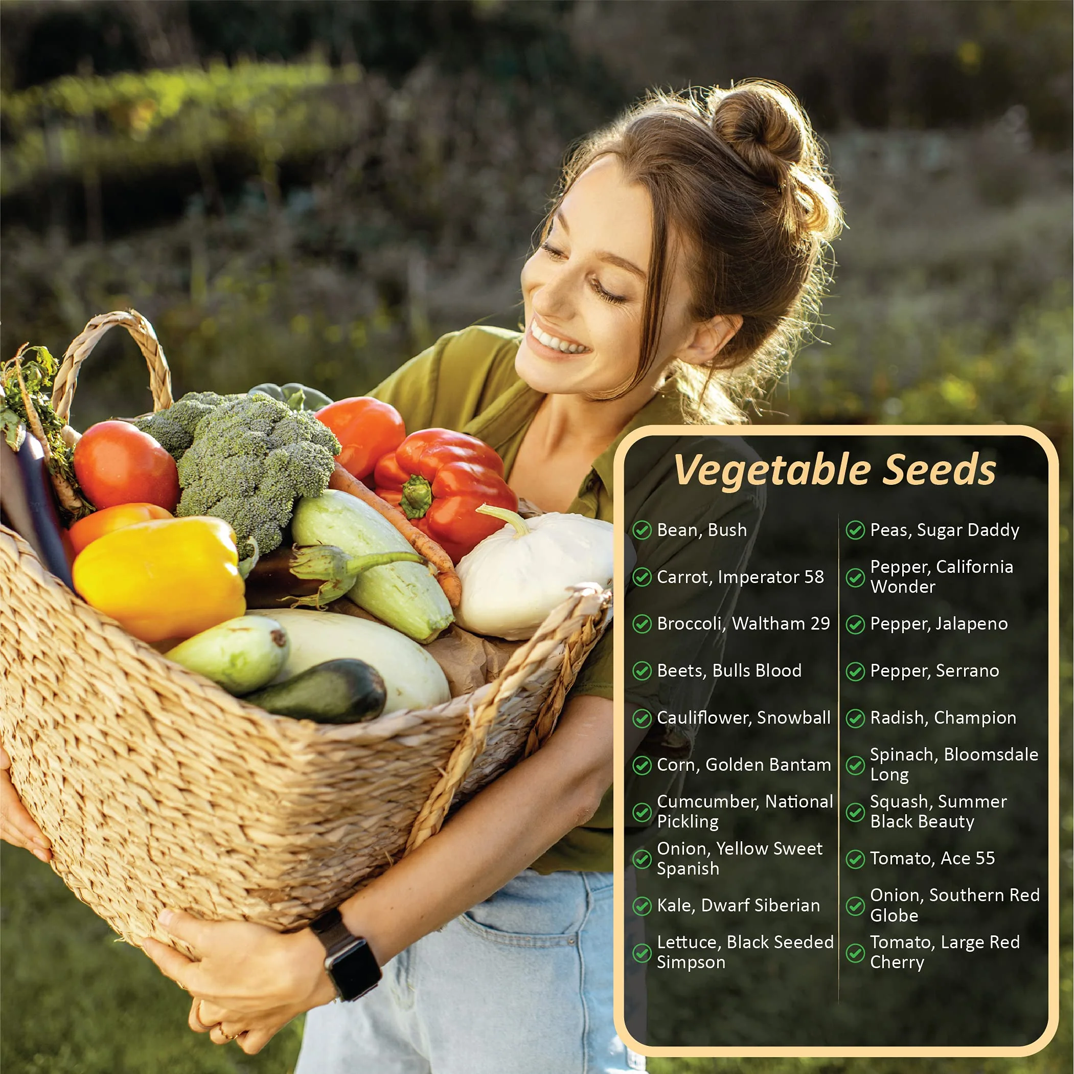 NatureZ Edge - Heirloom Vegetable Seeds - 20 Varieties - Image 2