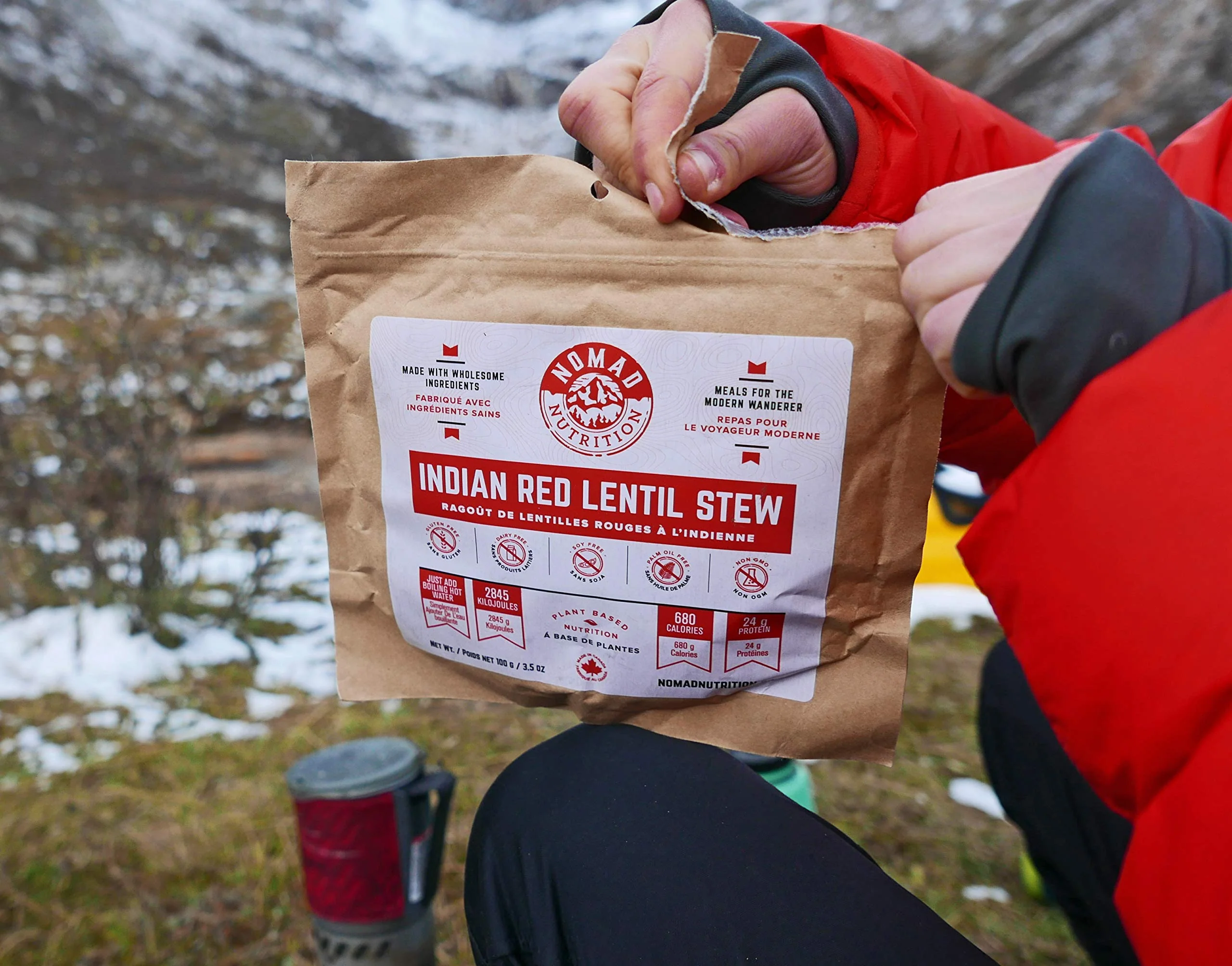 Nomad Nutrition - Indian Red Lentil Stew - Plant-Based Dehydrated Meal - Single Pack - Image 5