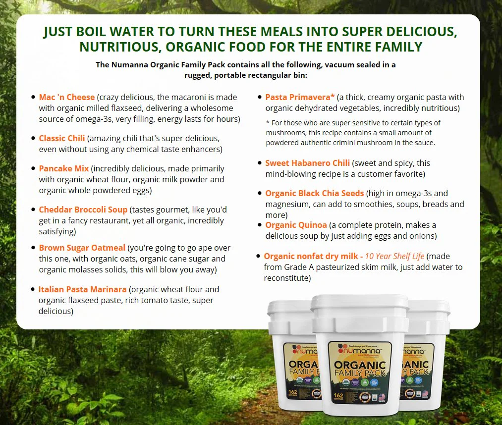 NuManna - USDA Organic Family Pack - 162 Servings - Image 3