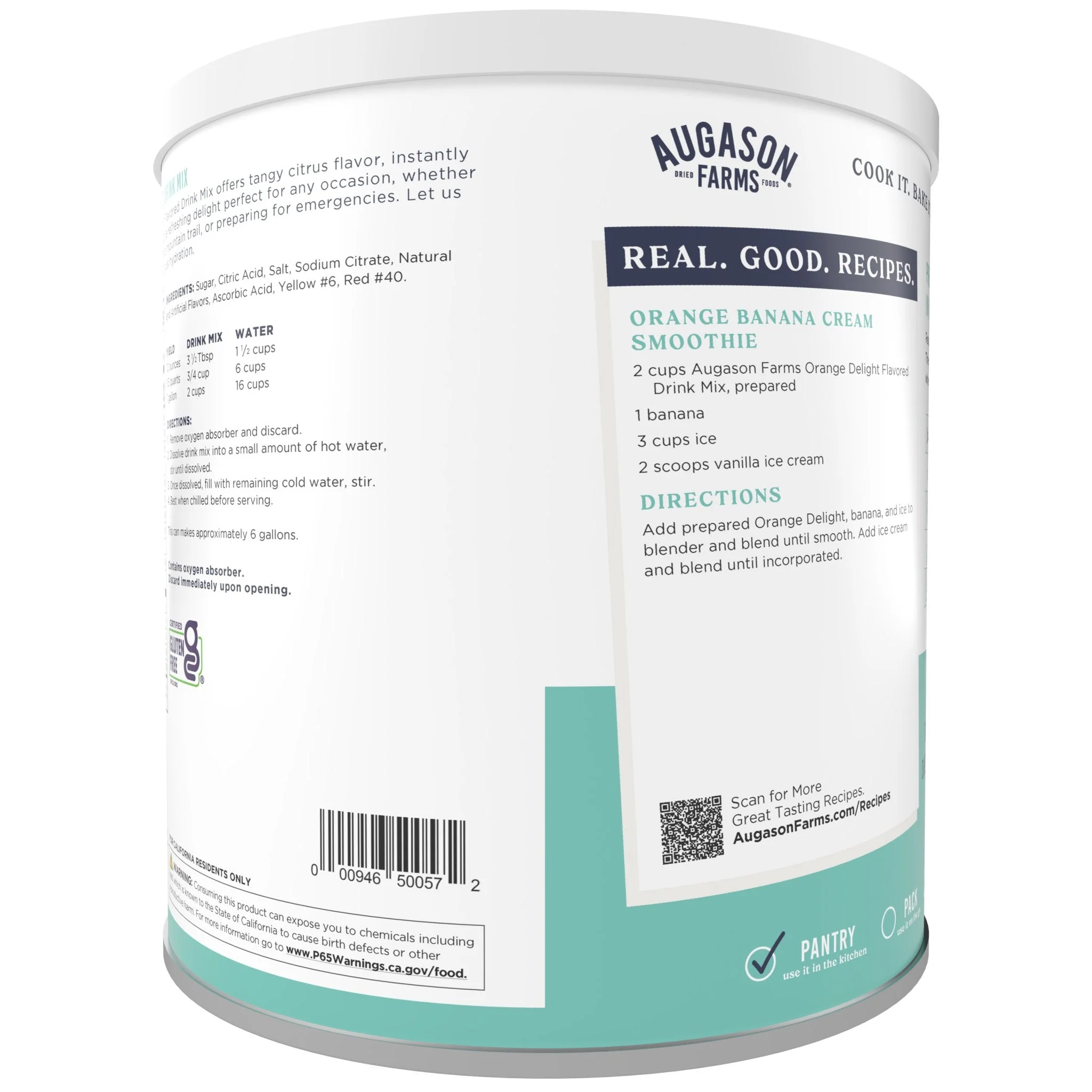 Orange Delight Drink Mix Can, 52 Servings - Image 2