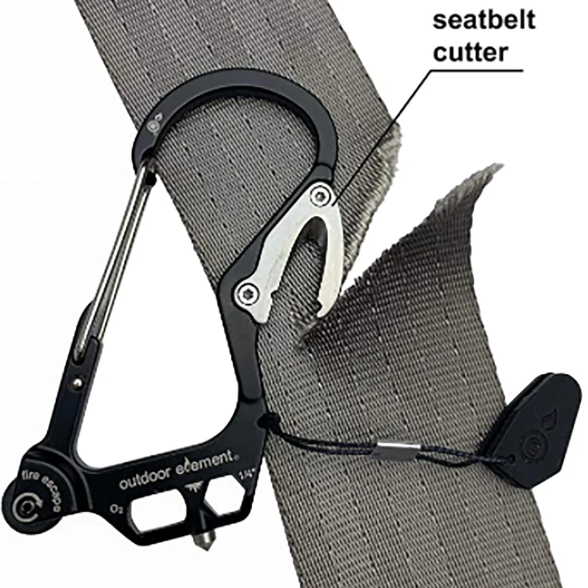 Outdoor Element Fire Escape Multitool Carabiner - Image 2